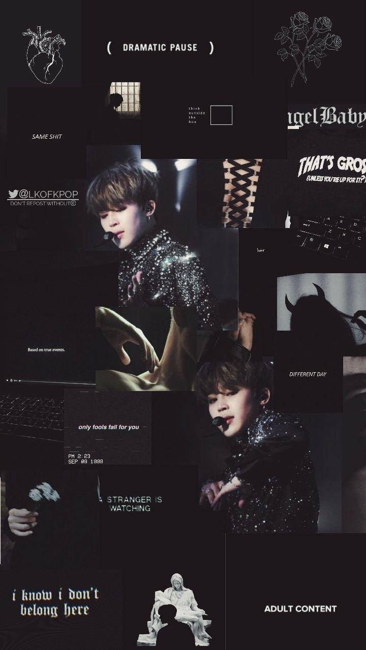 Download Dark Angel Jimin Aesthetic Wallpaper