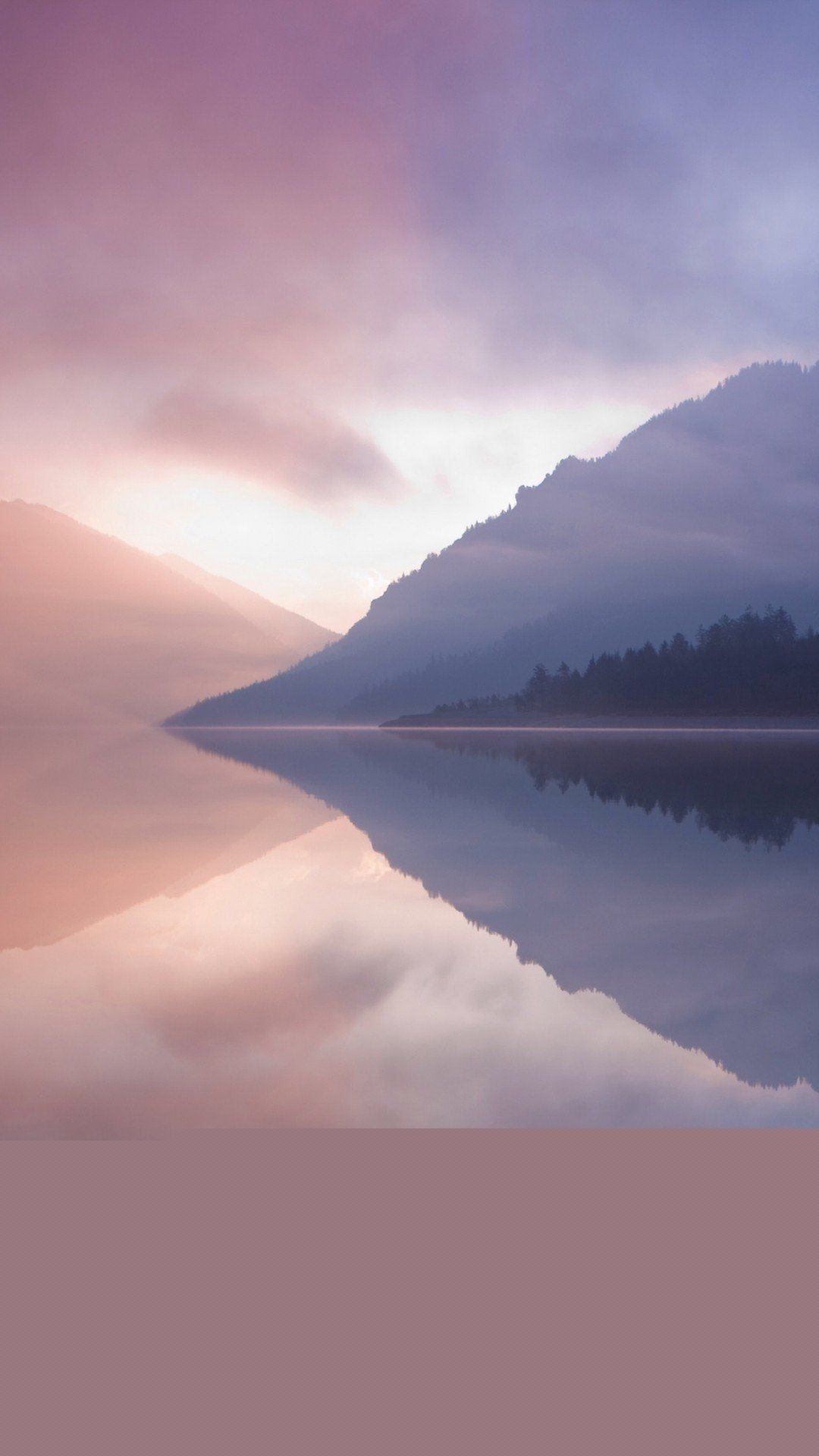 IPhone wallpaper of a calm lake with mountains in the background - Calming, lake