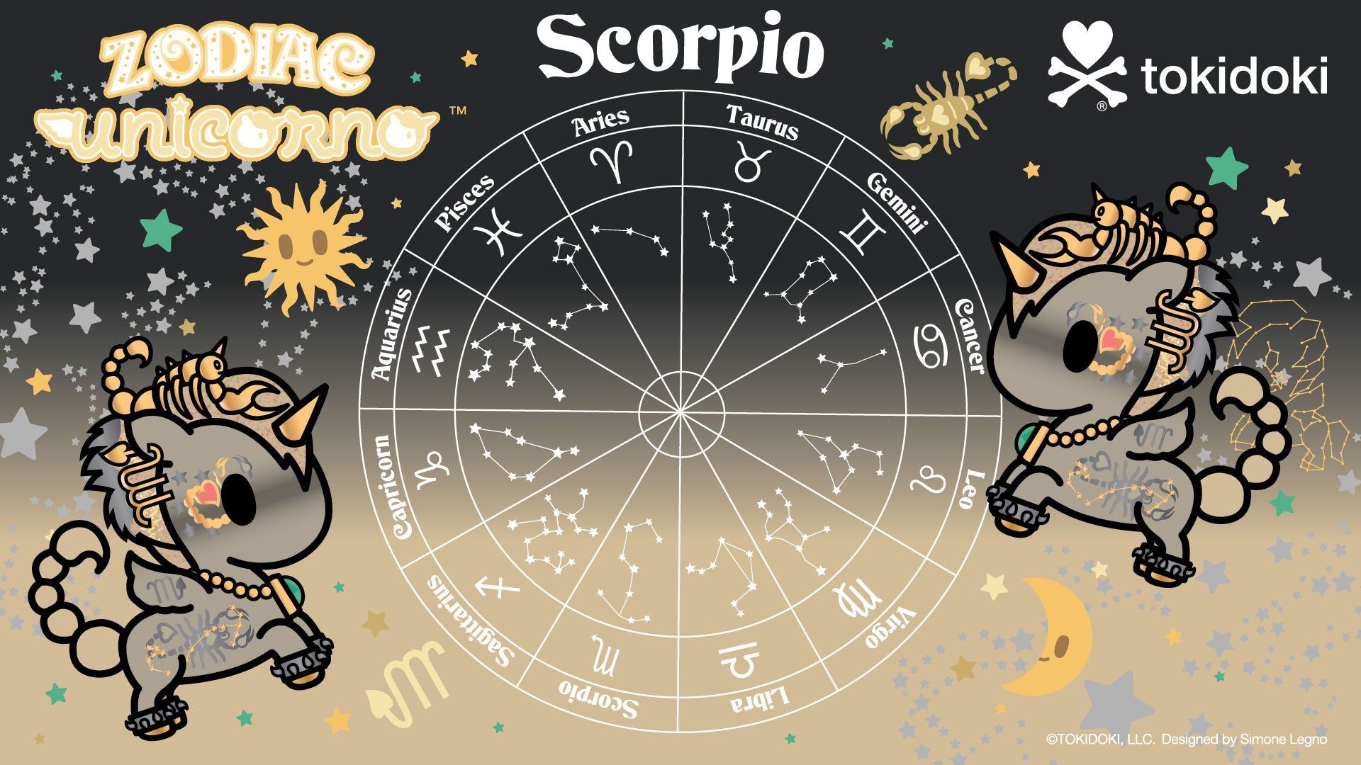 Zodiac Scorpio Unicorno