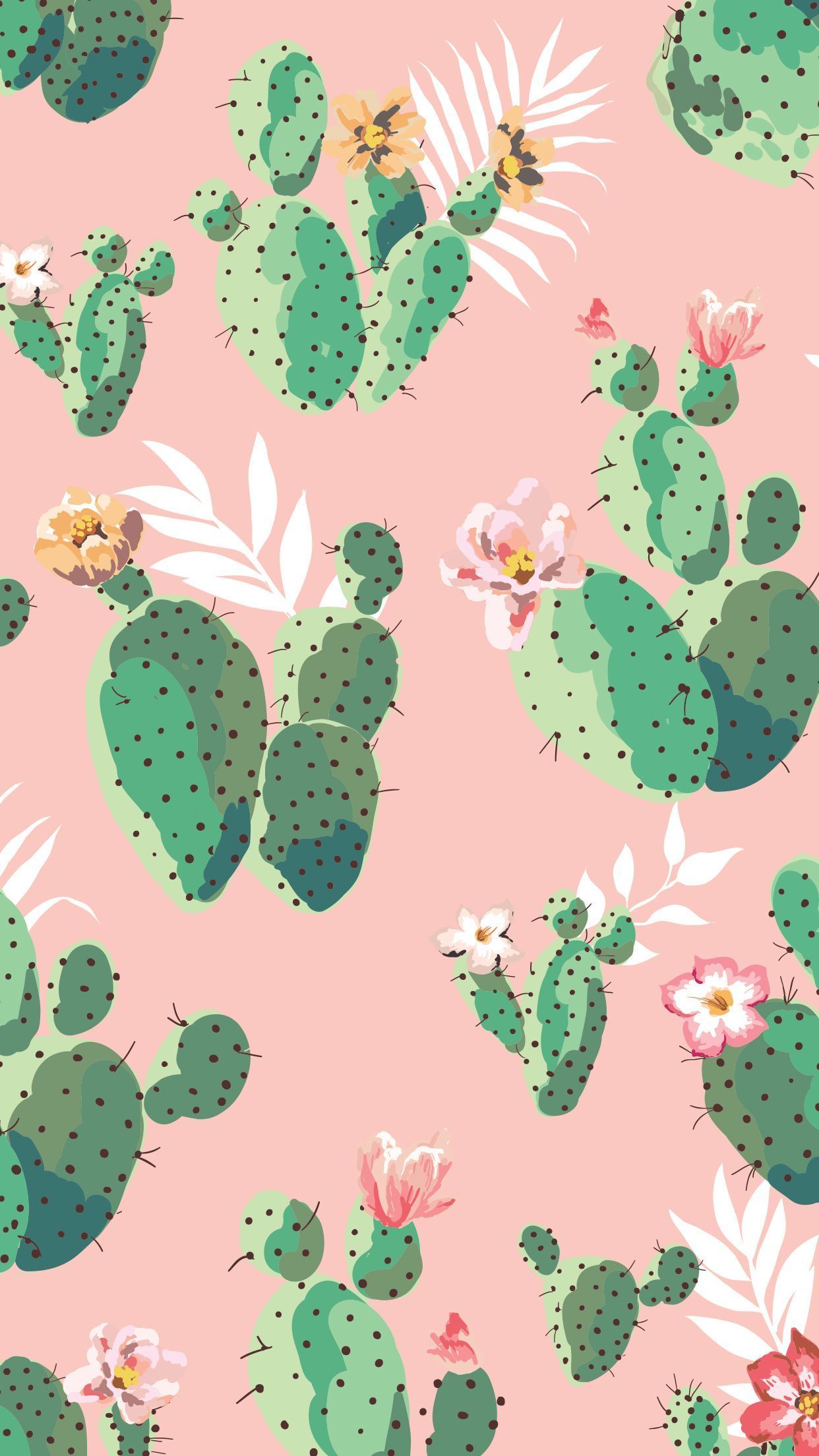 Cactus Pink Aesthetic Wallpaper