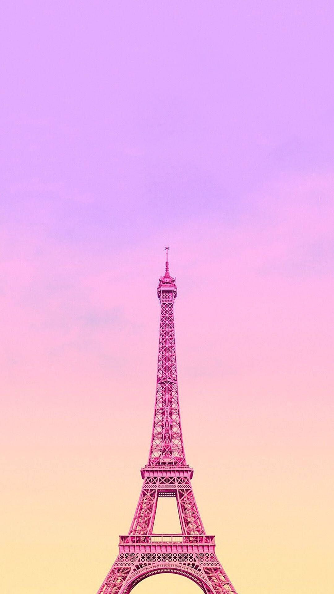 Download Pink Eiffel Tower Abstract Wallpaper