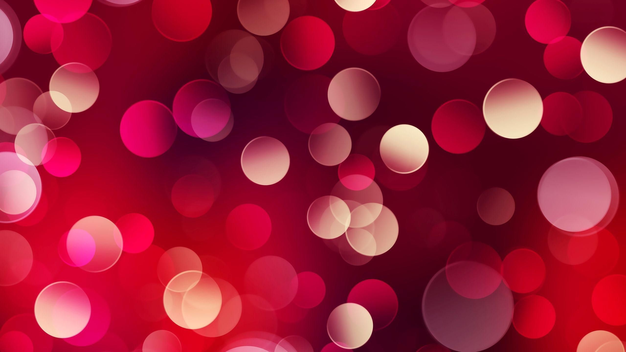 Red And White Circles HD Red Aesthetic Wallpaper