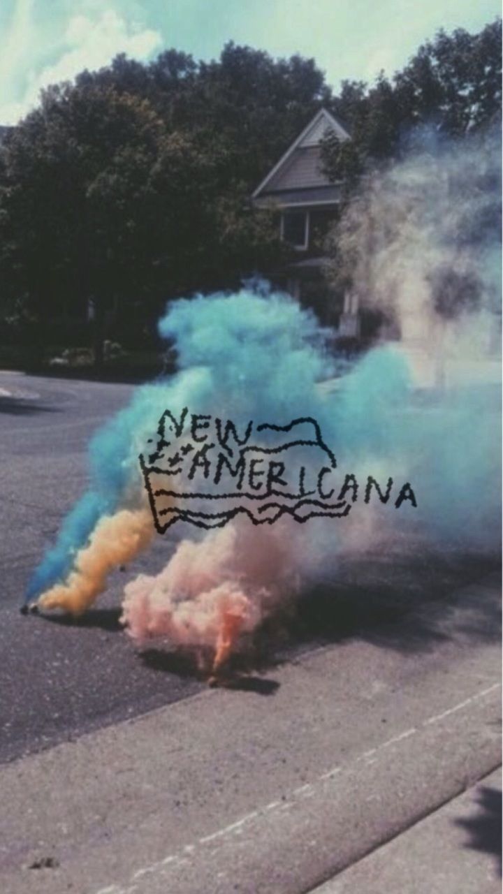 A street with a colorful smoke bomb on it - Pisces