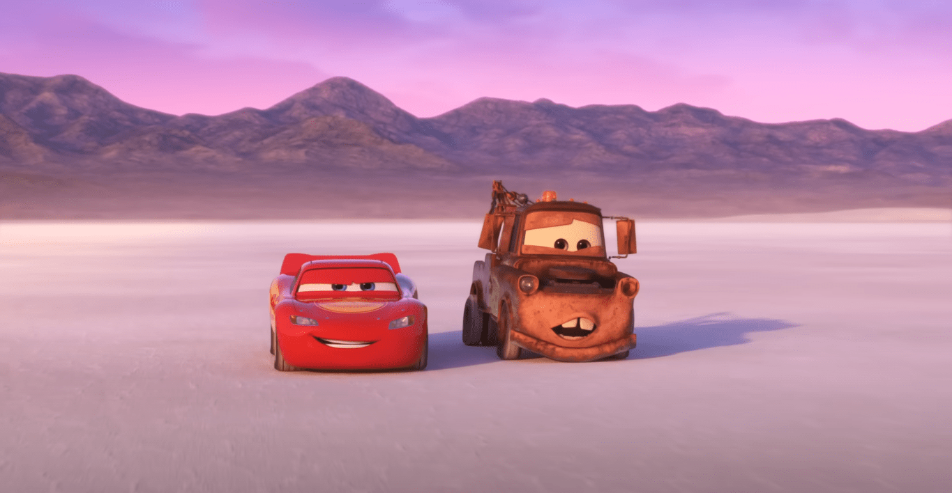 Cars 3 movie poster featuring lightning mcqueen and mater - Cars