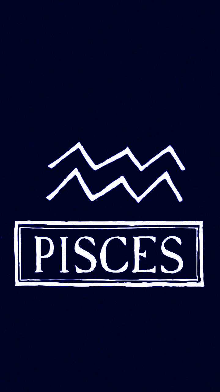 A black and white image of the zodiac sign pisces - Pisces