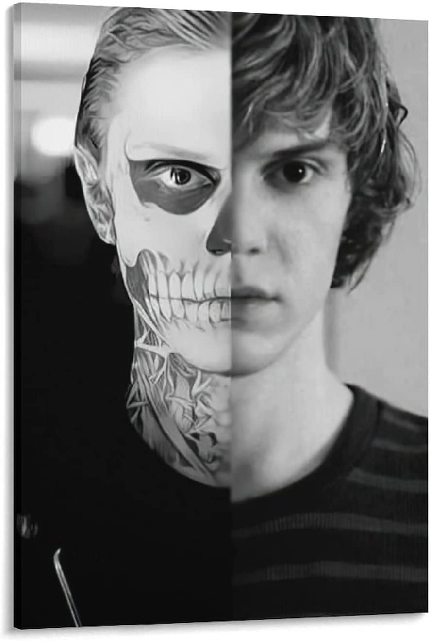 Evan Peters Poster Actor Poster Wallpaper (10) Home Decor Poster Wall Art Hanging Picture Print Bedroom Decorative Painting Posters Room Aesthetic 12X18Inch(30X45Cm)