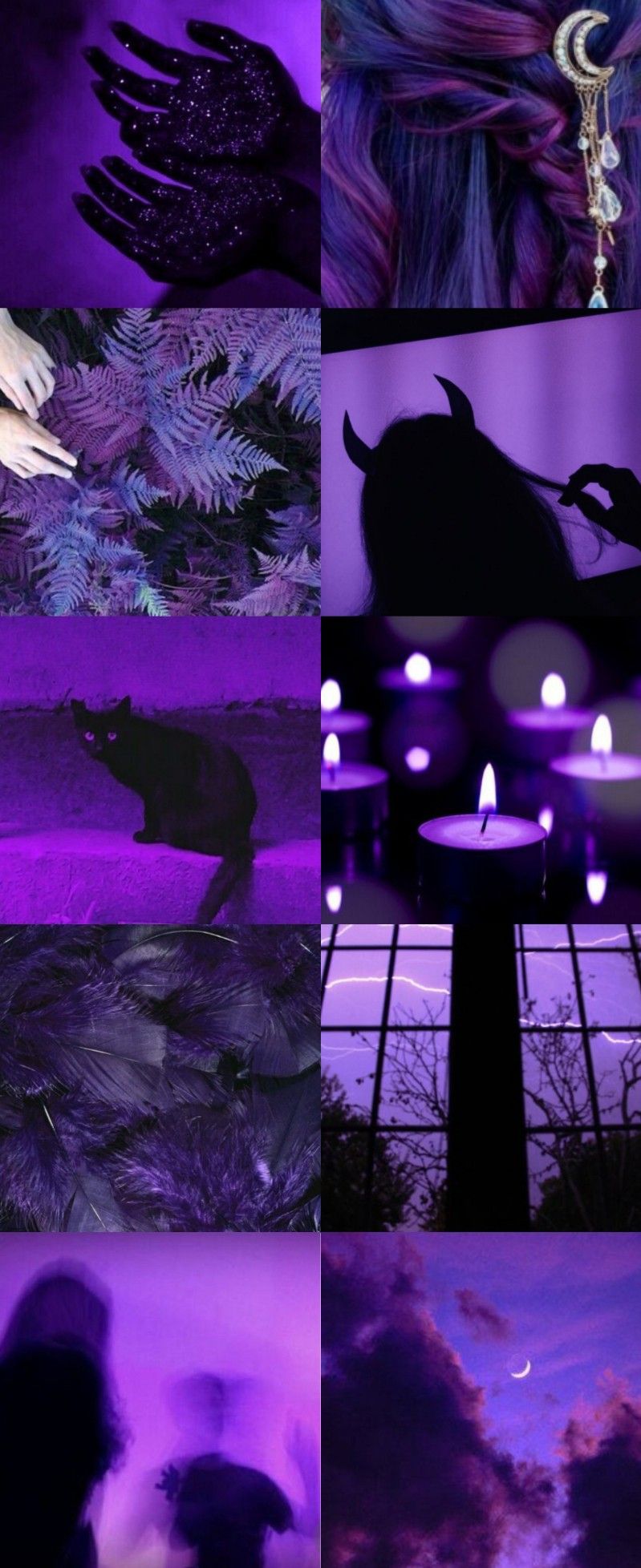 Aesthetic Witchy Purple Collage - Witch, witchcore, magic