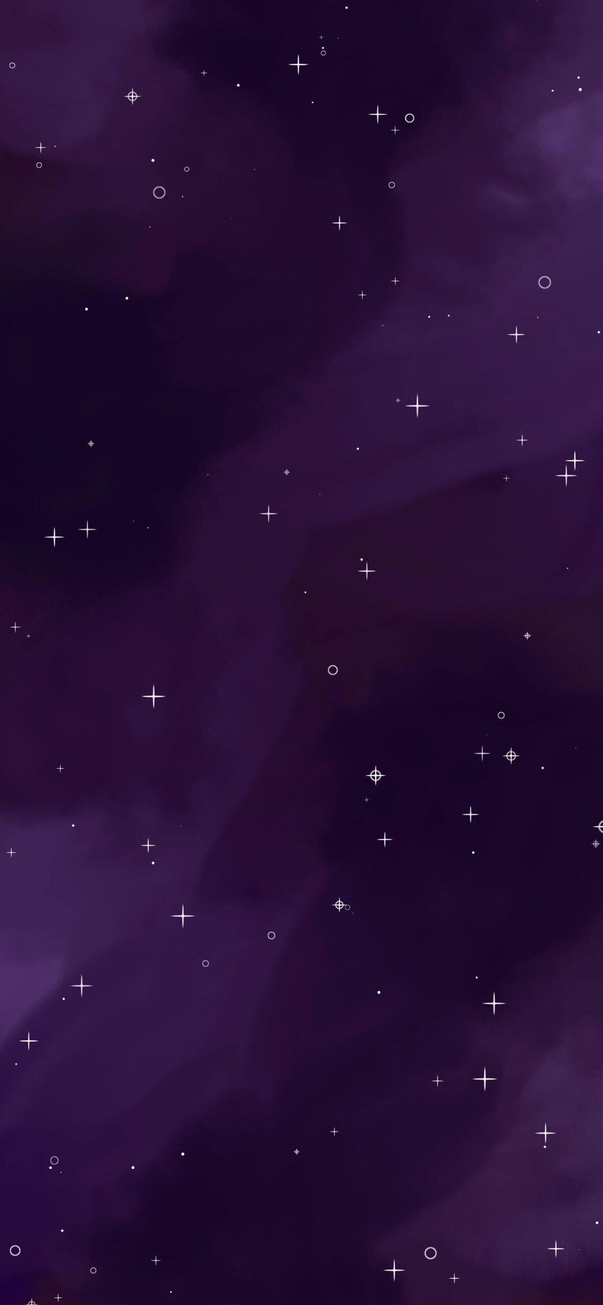 A purple and black galaxy wallpaper with stars - Witch