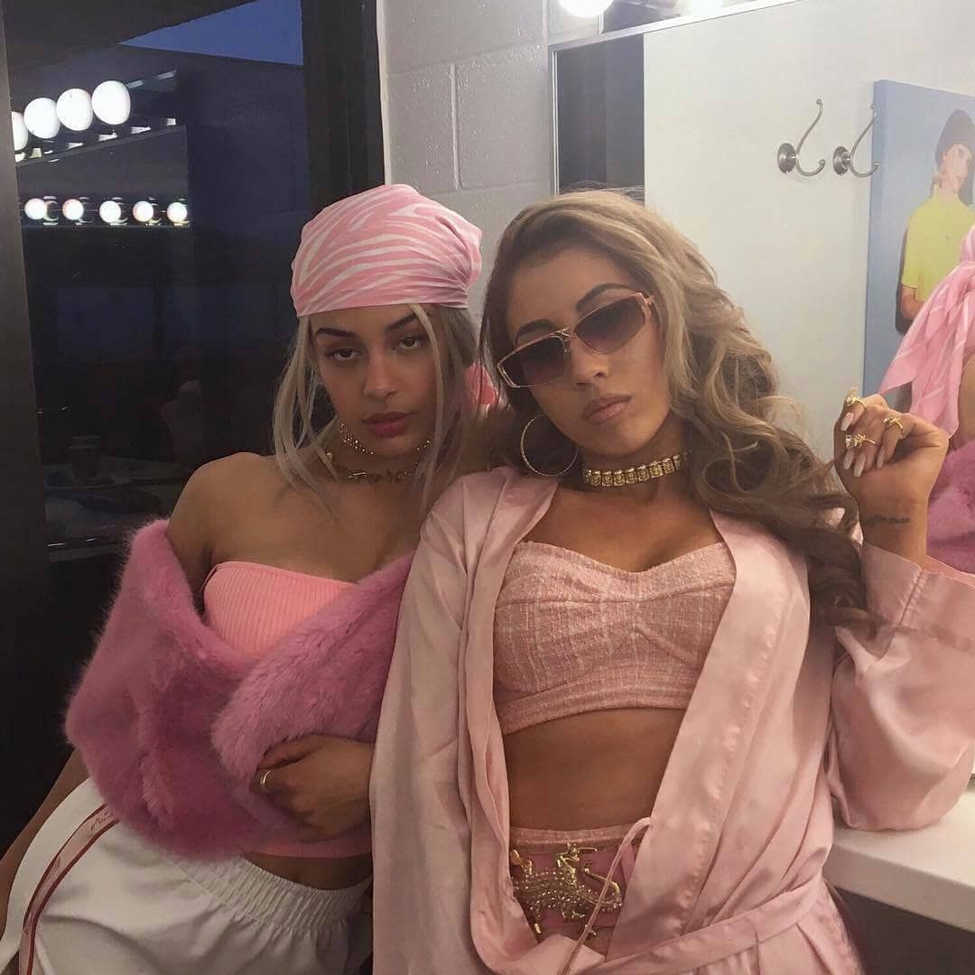 Dua Lipa and her sister, R&B singer, Elle, have been friends since childhood. - Kali Uchis