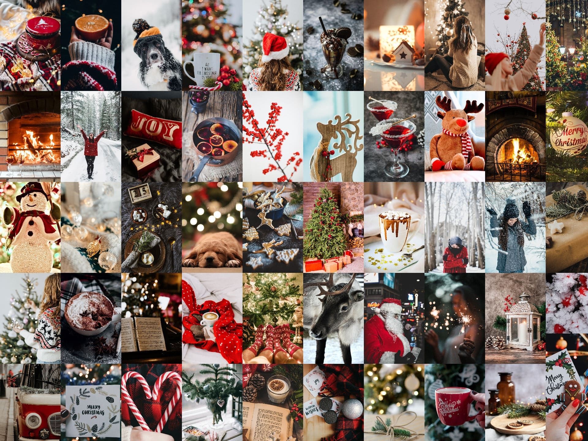 Christmas Collage Wallpaper