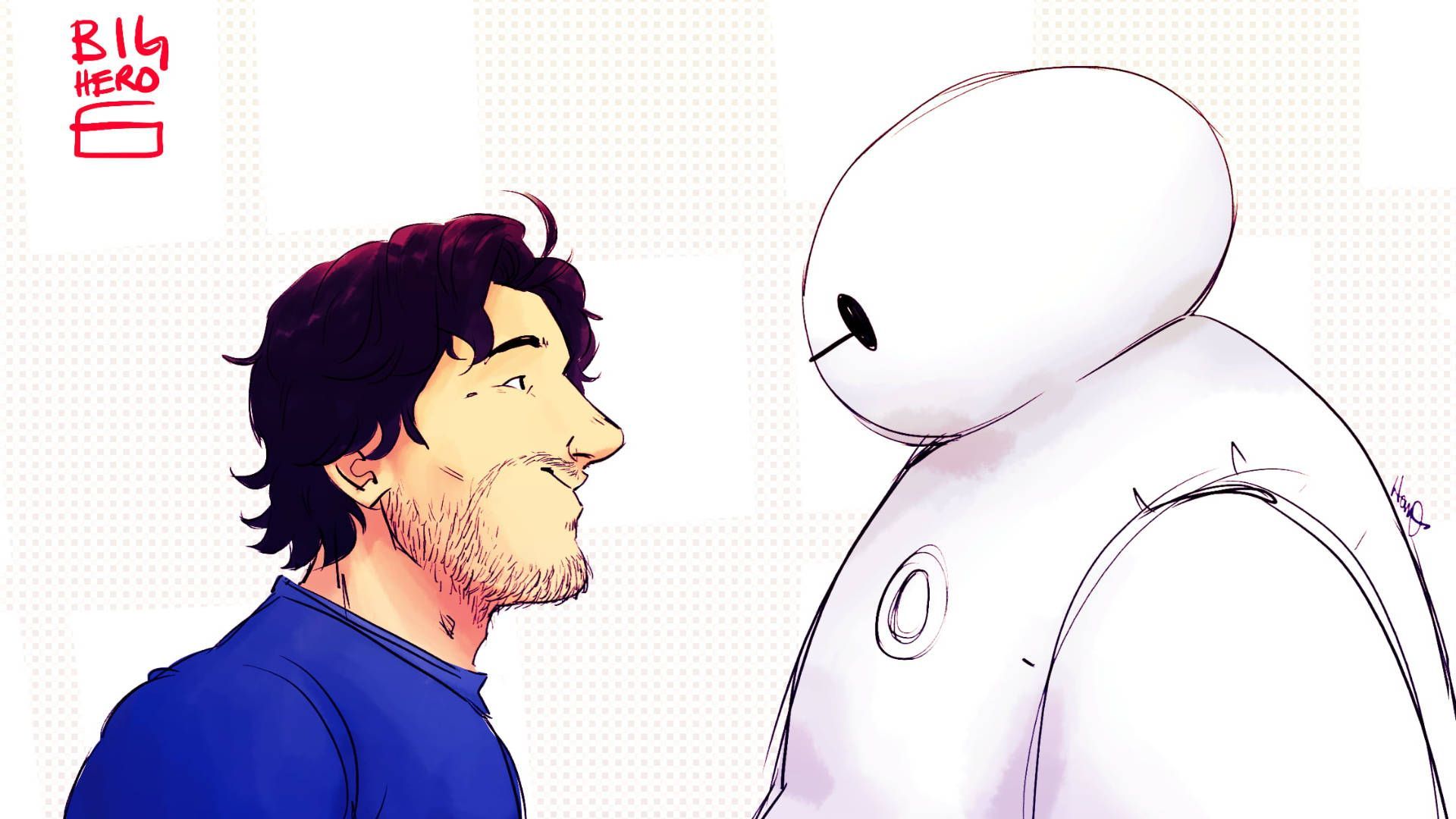 Download Markiplier And Baymax Wallpaper