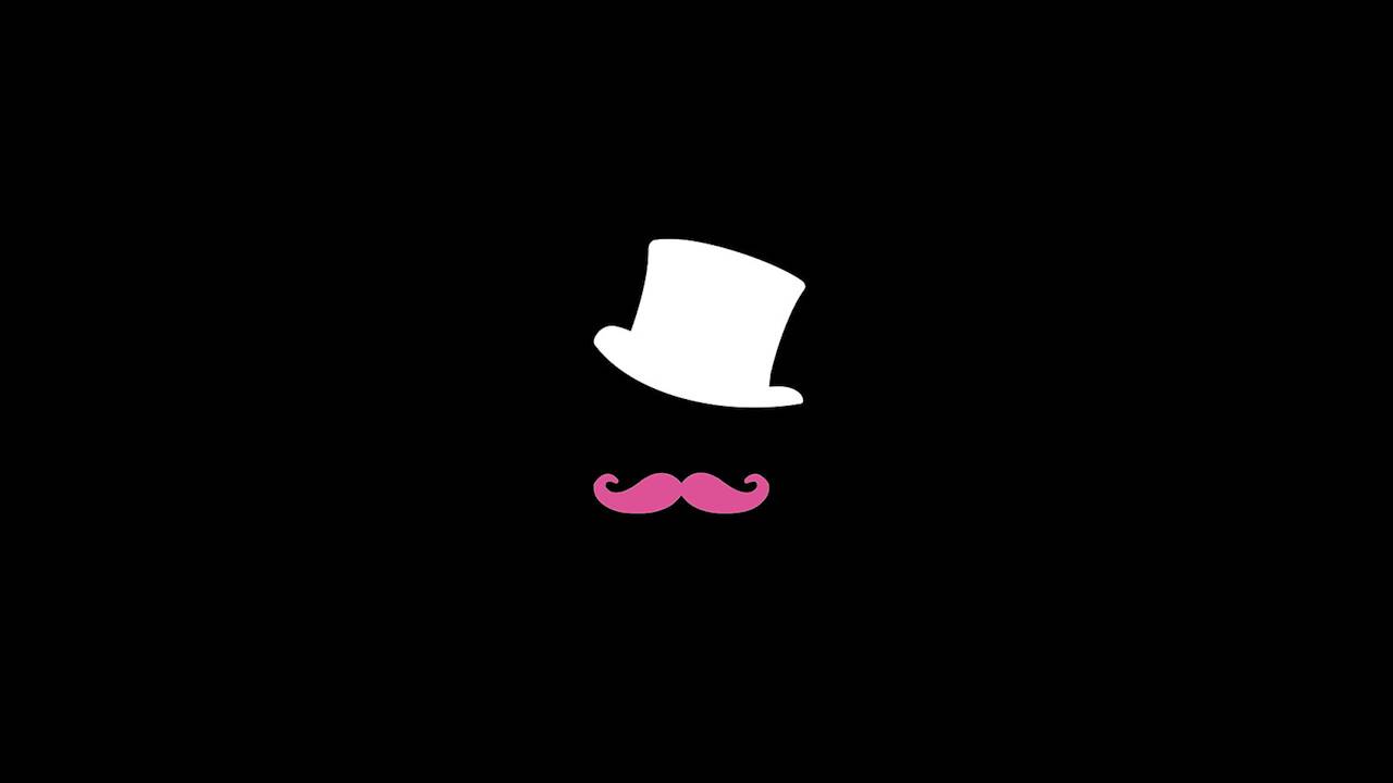A black and white image of the top hat logo - Markiplier