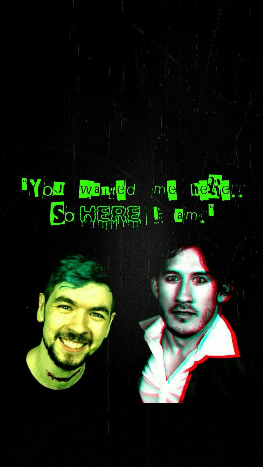I made a wallpaper for my phone! I love this song so much! #DANANDPHILIP - Markiplier