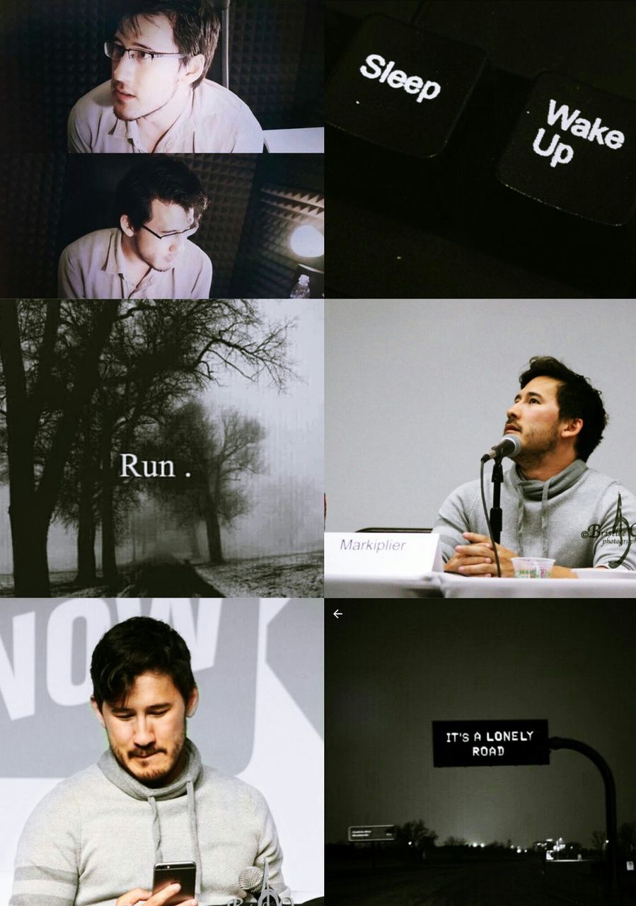 A collage of Markiplier's photos. - Markiplier