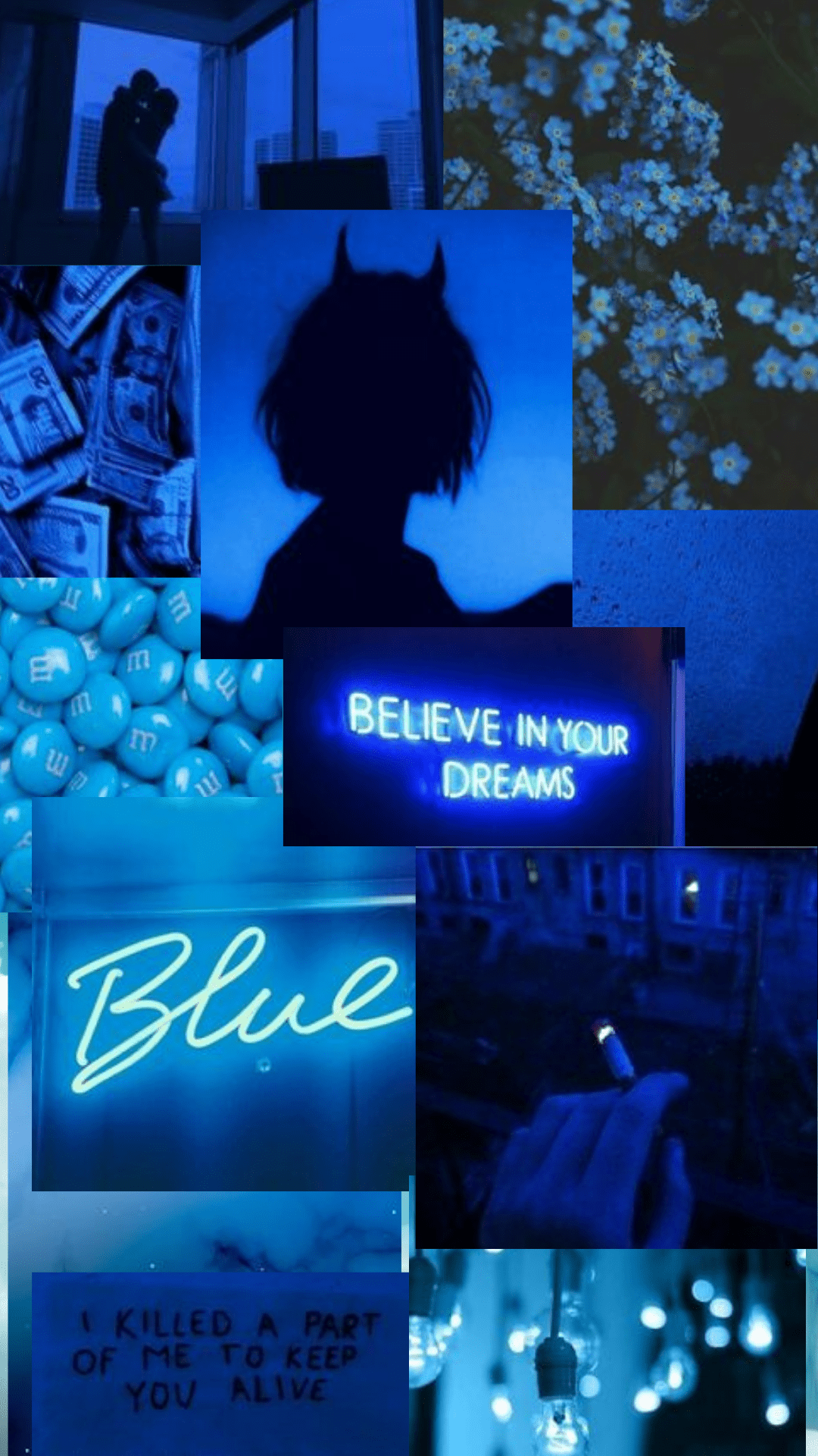 Wallpaper Blue Aesthetic. Wallpaper iphone neon, Dark blue wallpaper, Blue aesthetic pastel
