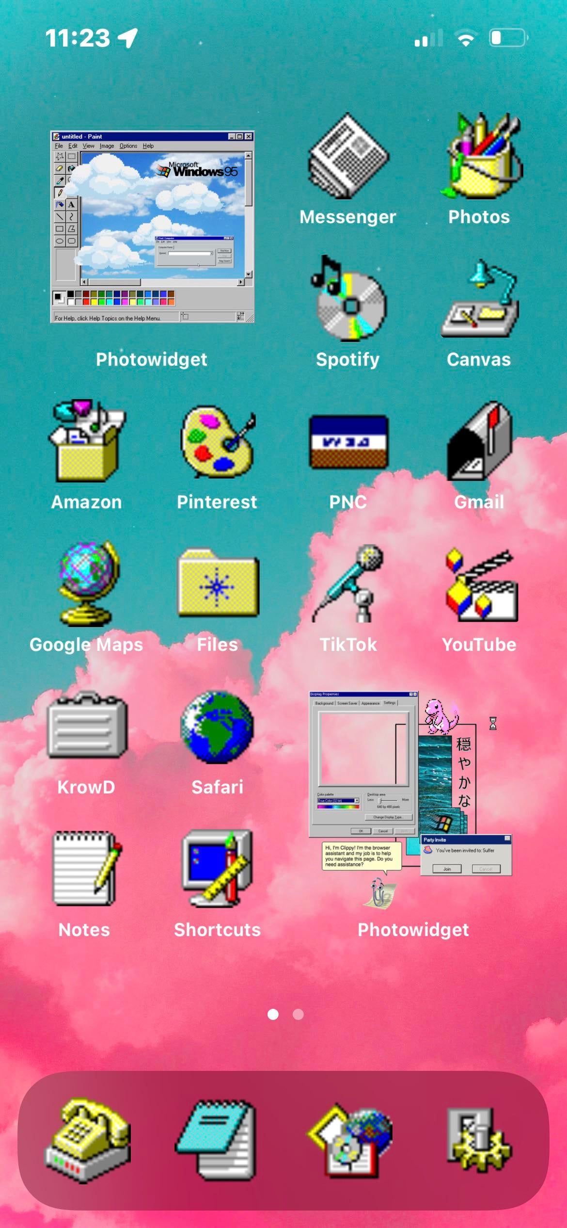 Windows 95 Themed iOS Setup!