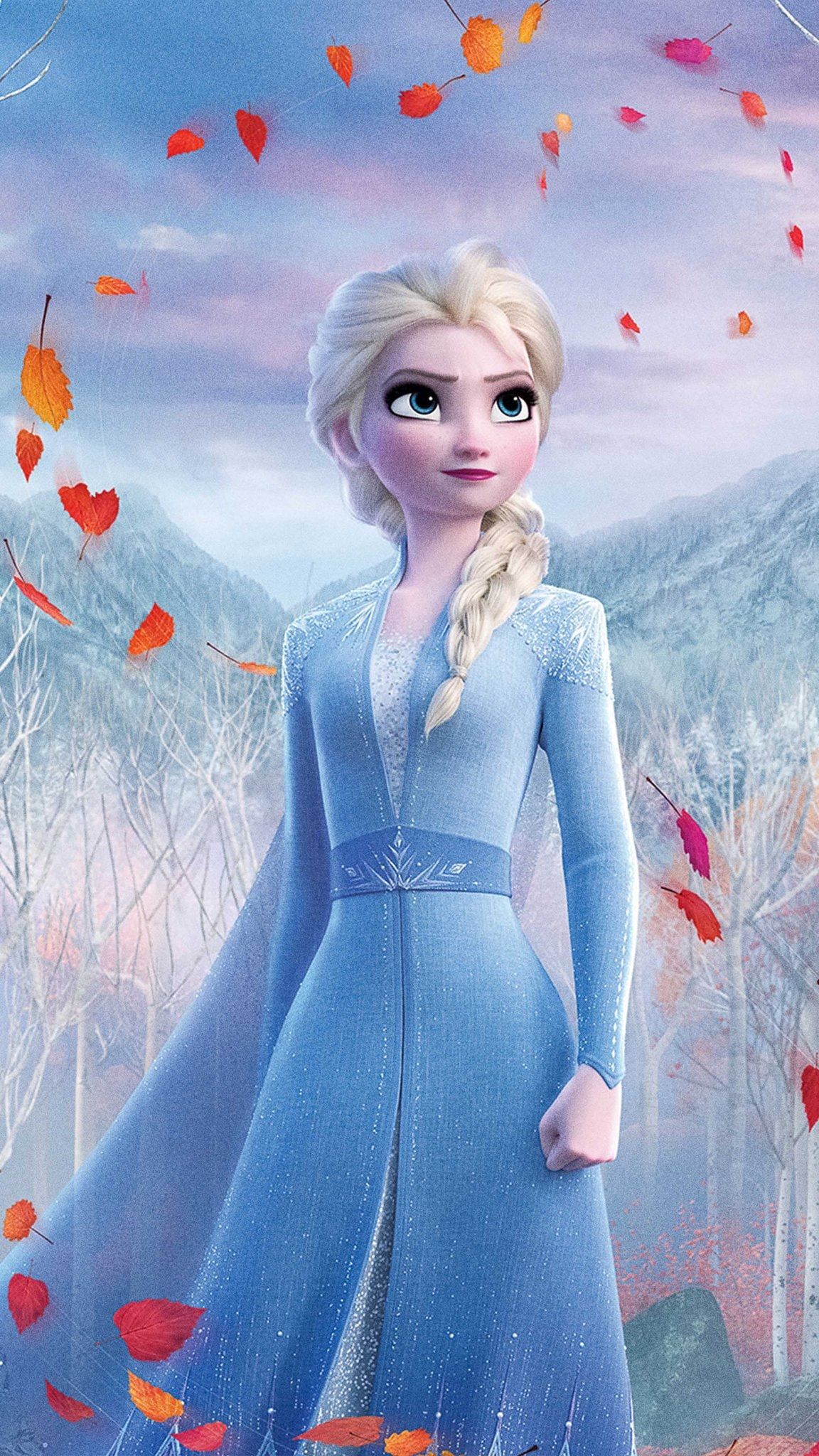 Frozen 2 movie poster with the character elsa - Elsa