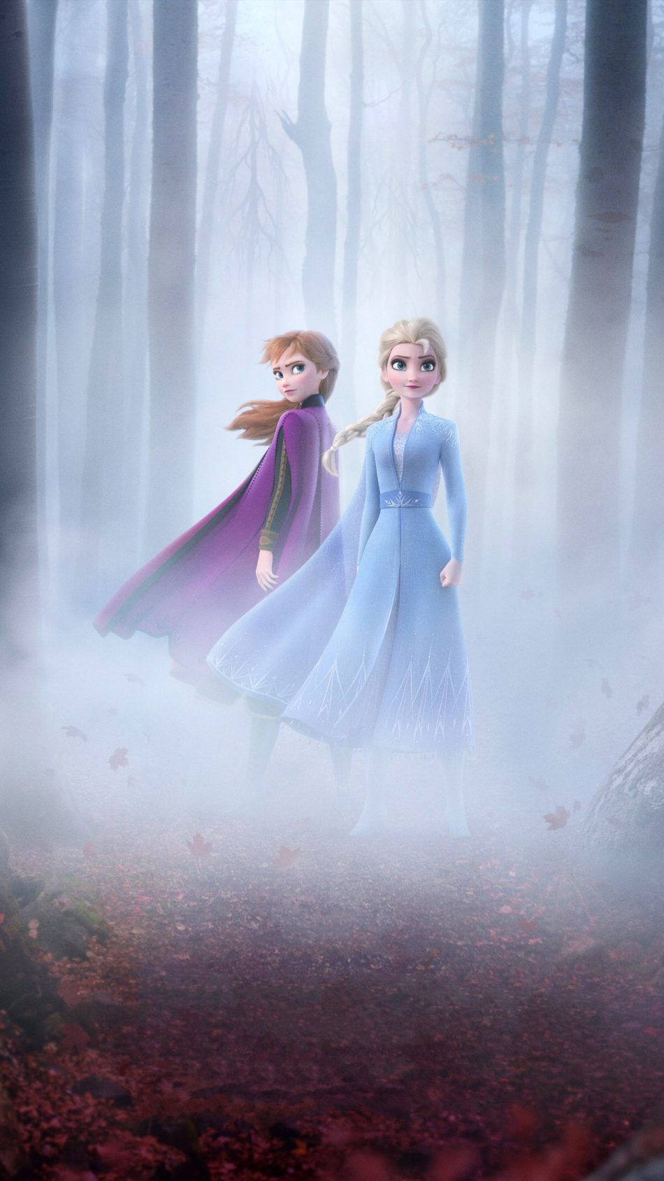 Elsa and Anna in the forest wallpaper - Elsa