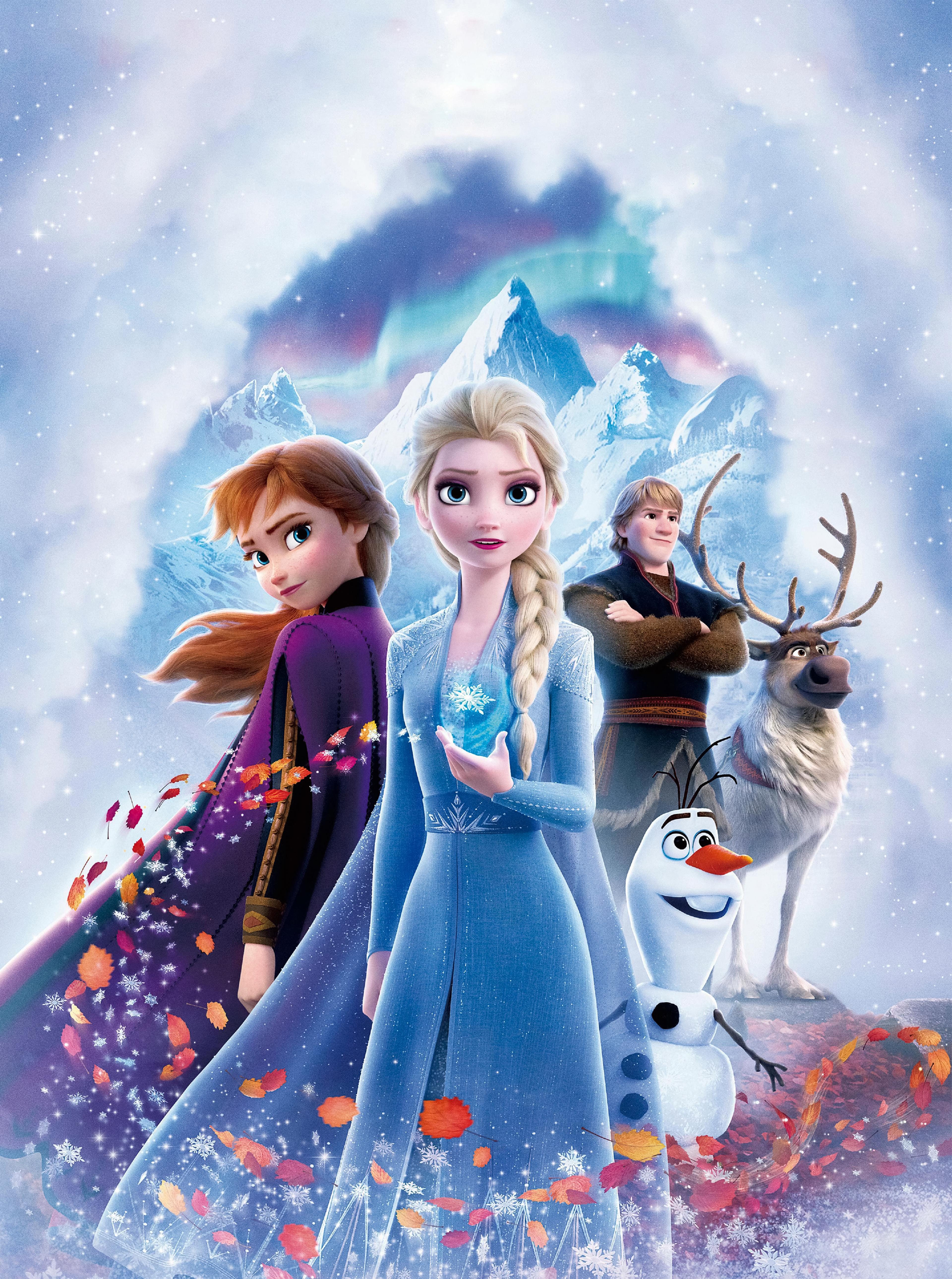 Elsa, Anna, Olaf, Kristoff and Sven are back in the new Frozen 2 movie. - Elsa