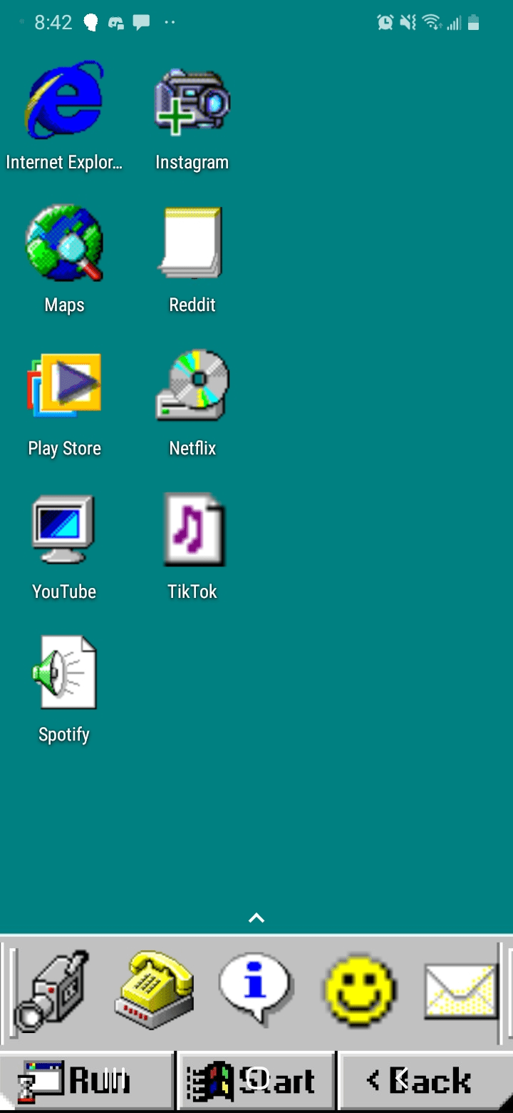Windows 98 inspired homescreen all apps function : windows98. Windows Windows wallpaper, iPhone app design