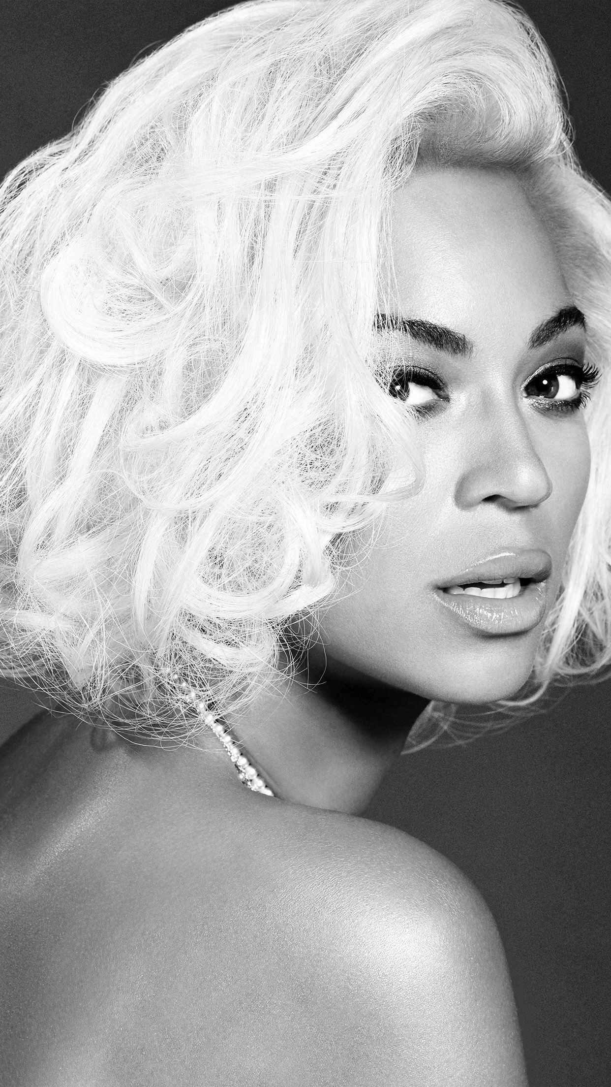 A black and white photo of beyonce - Beyonce