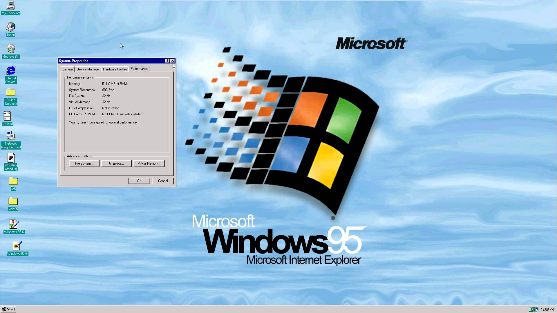 Windows 95 is the best operating system - Windows 95
