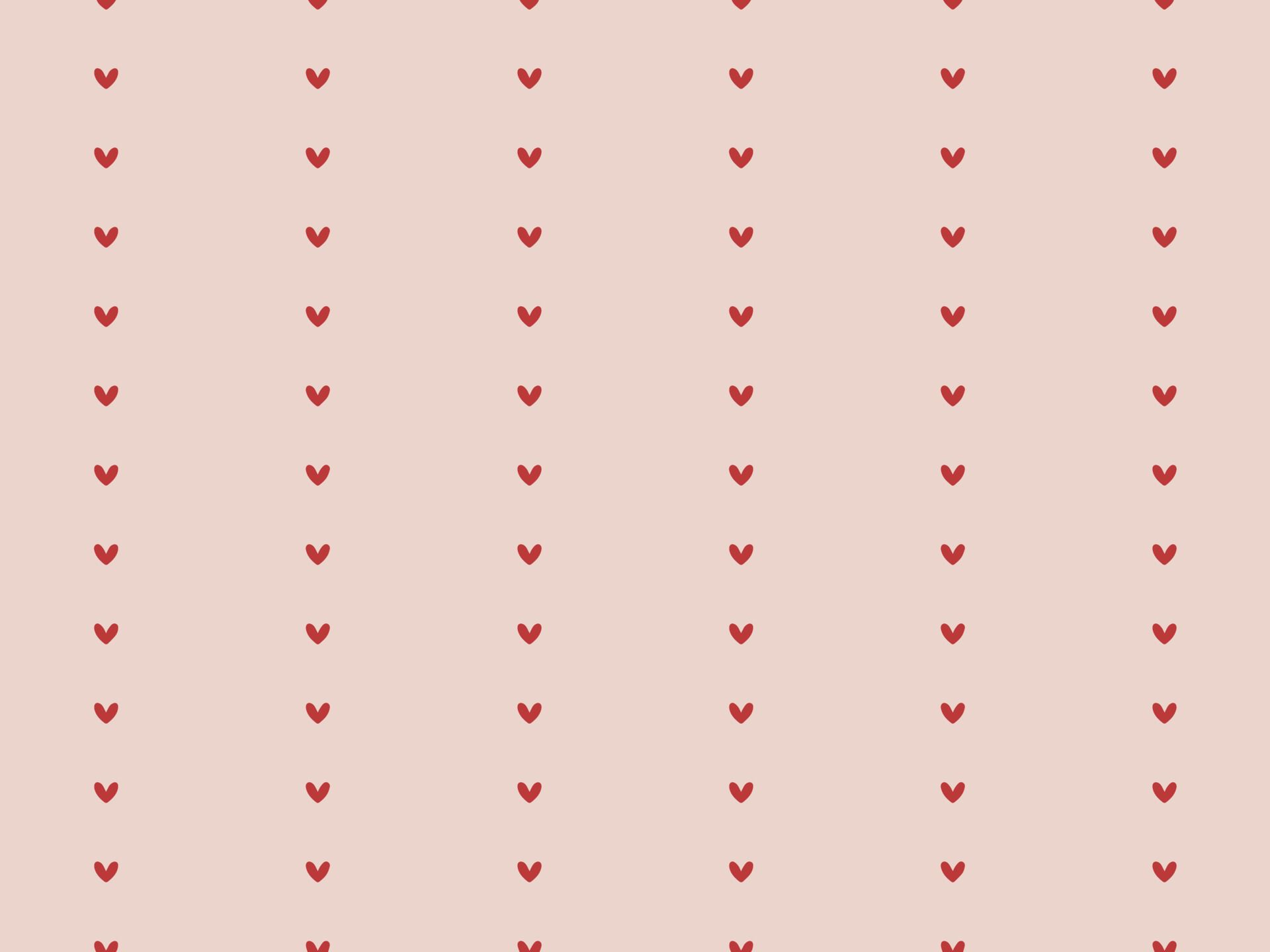 A pattern of red hearts on a pink background - Heart, pattern, love