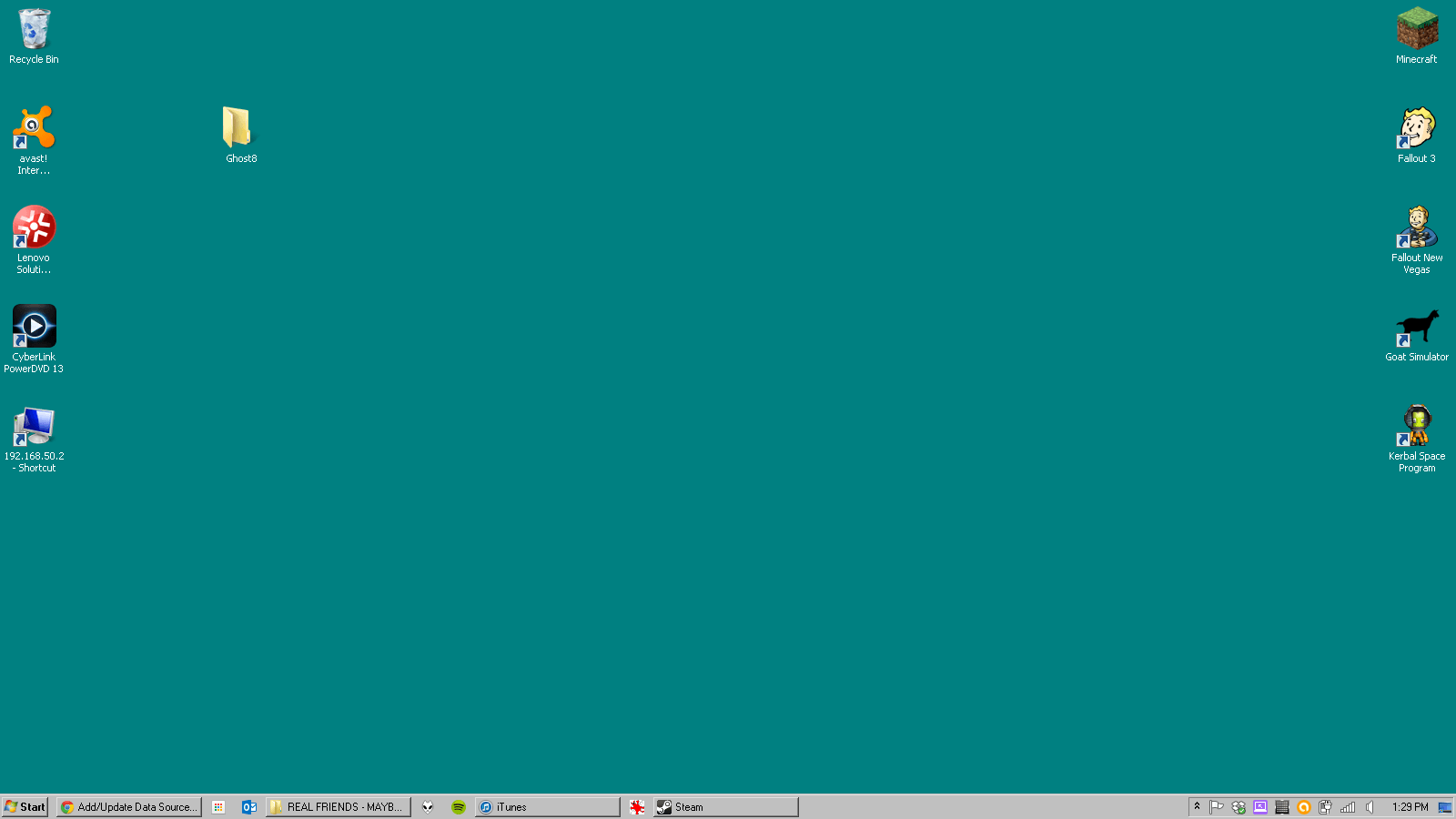 A desktop with several icons on it - Windows 95