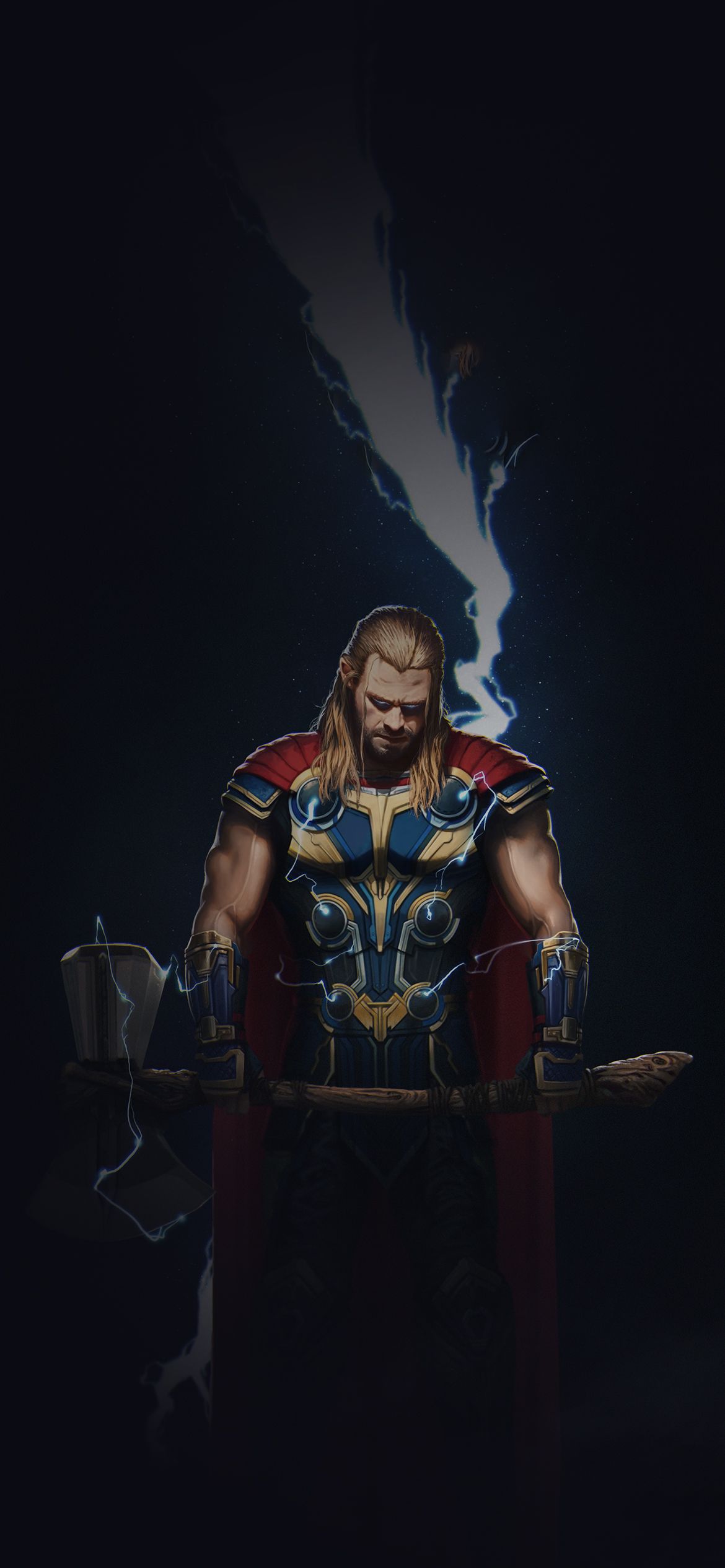 A man with an axe and hammer - Thor