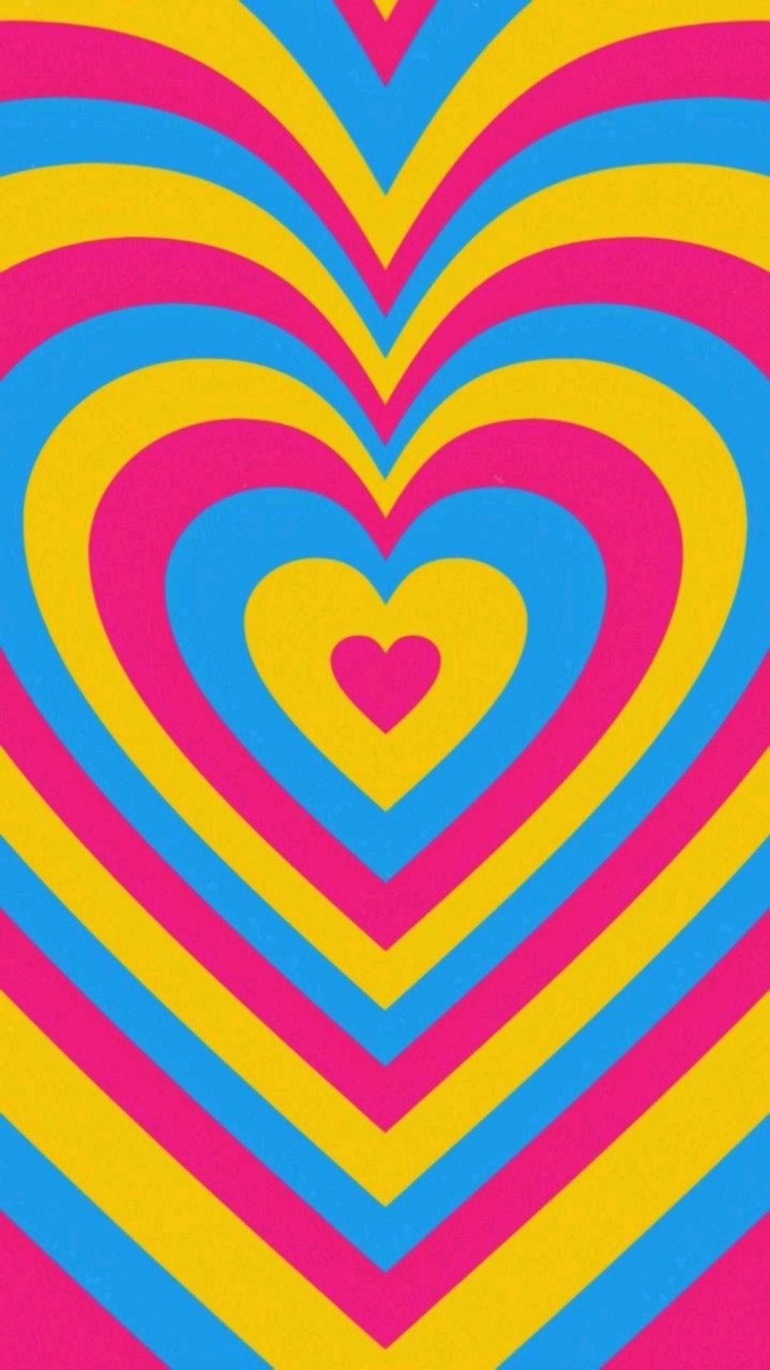Wallpaper iPhone Heart with high-resolution 1080x1920 pixel. You can use this wallpaper for your iPhone 5, 6, 7, 8, X, XS, XR backgrounds, Mobile Screensaver, or iPad Lock Screen - Pansexual