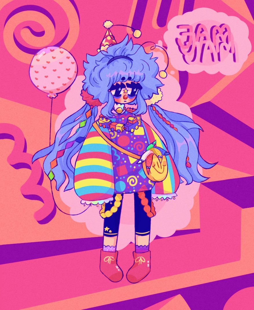 clowncore #cuteart #art. Kidcore art, Character design, Cute clown