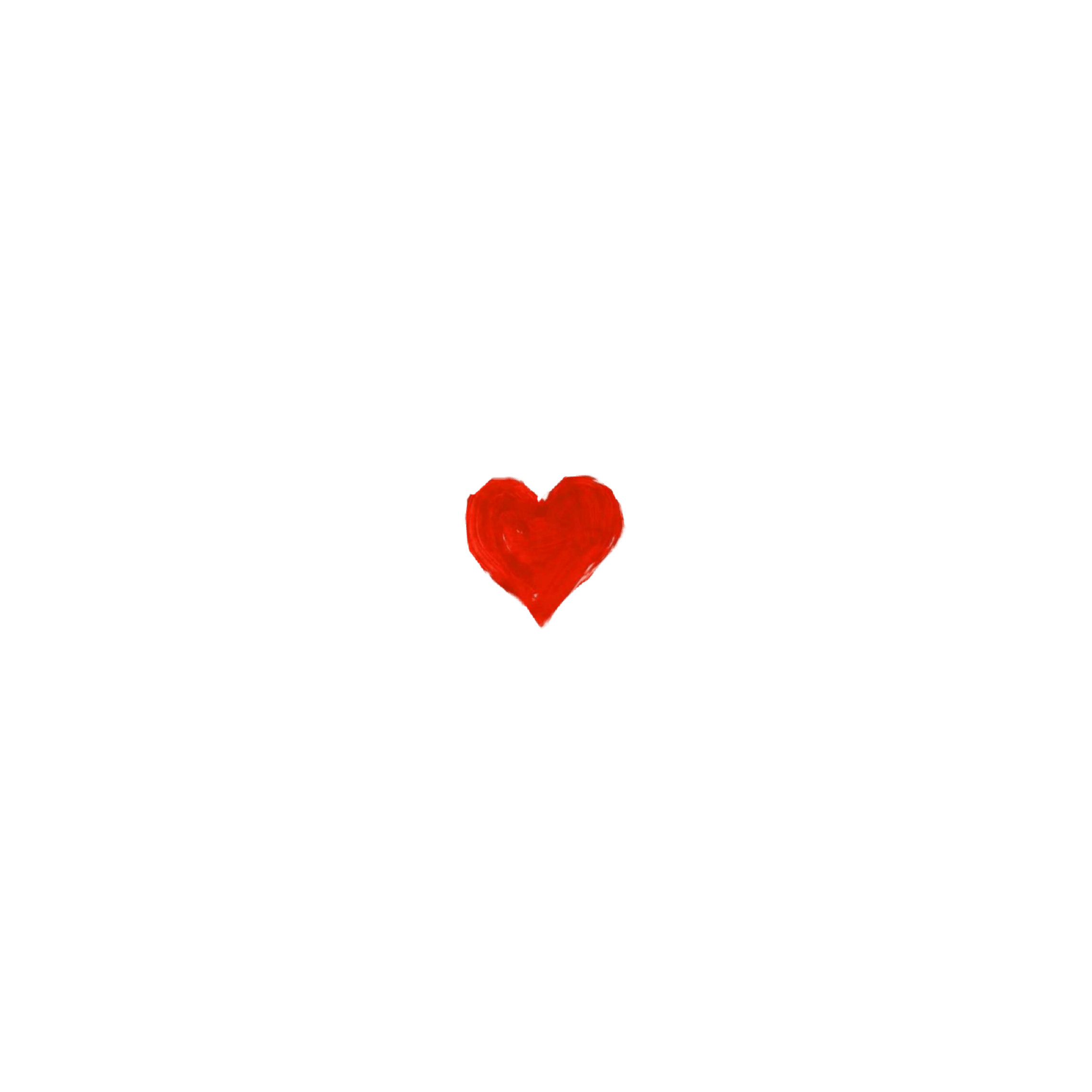 A red heart is shown on the black background - Heart