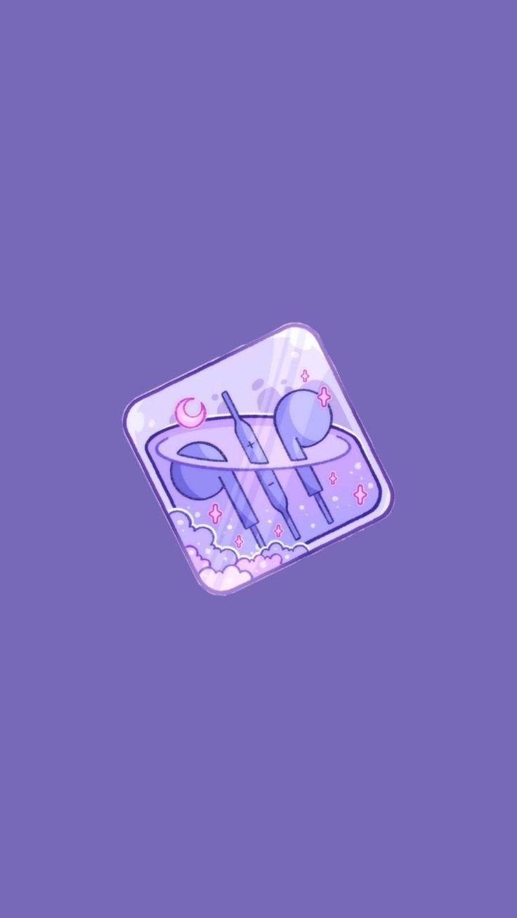 A purple background with an icon on it - Clean