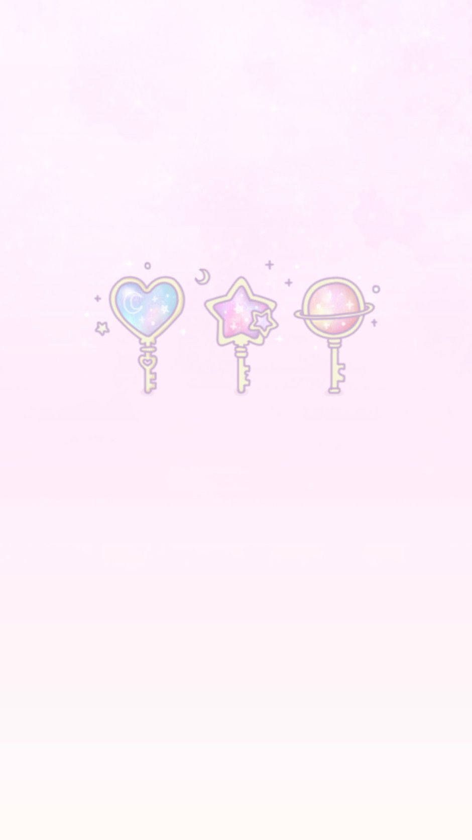 Download Cute Kawaii Aesthetic Keys Wallpaper