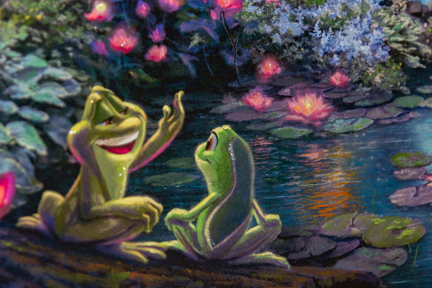 The frog and toad in a painting - Frog