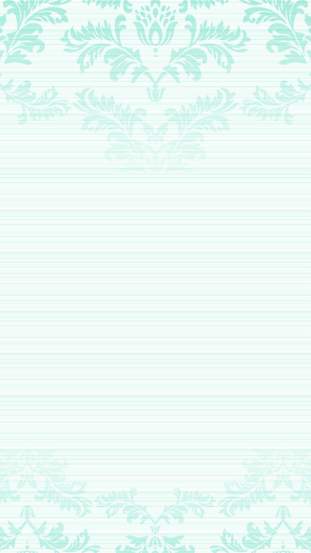 Pastel mint green ombre damask frame iPhone phone lock screen wallpaper background