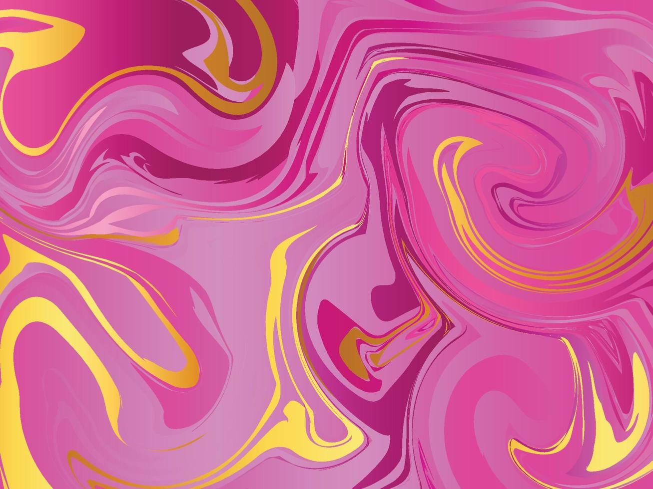 A pink and gold marble background - Marble