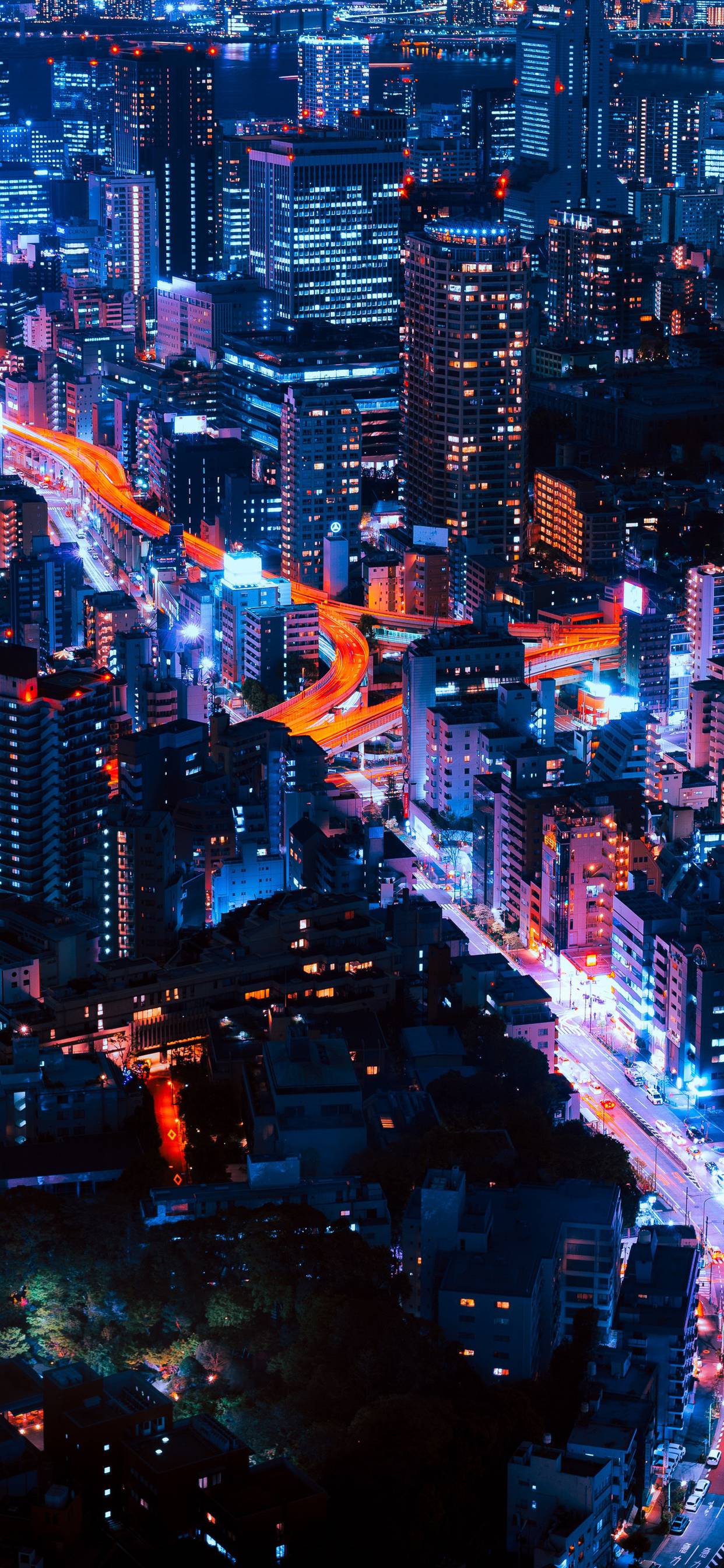 Tokyo Cityscape Neon Lights iPhone XS MAX HD 4k Wallpaper, Image, Background, Photo and Picture