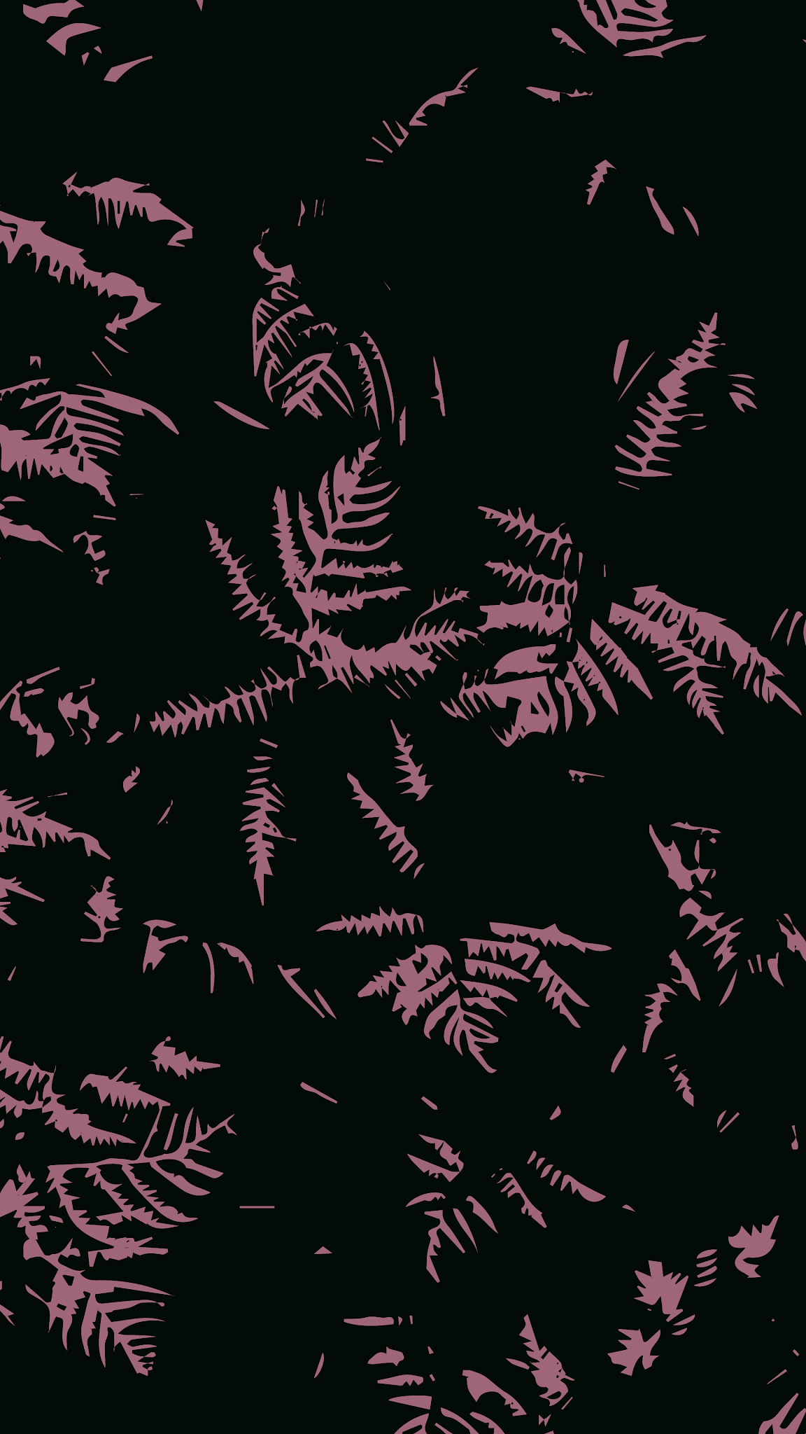 A black background with pink and purple leaves - Dark, HD