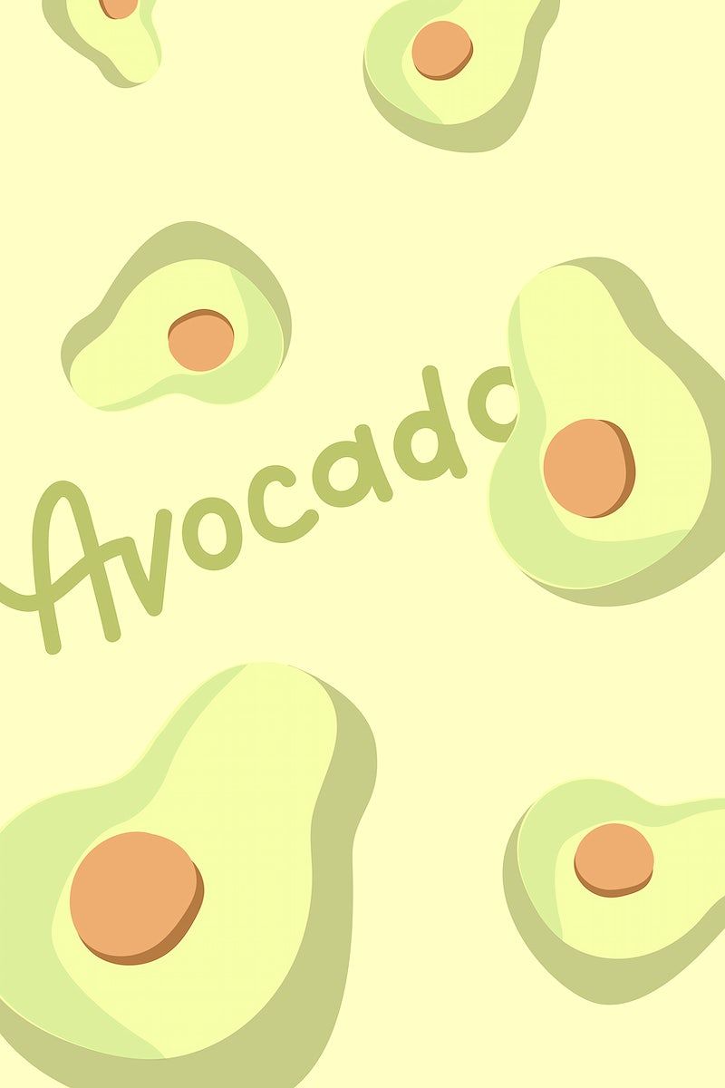 Avocado Cartoon Image Wallpaper