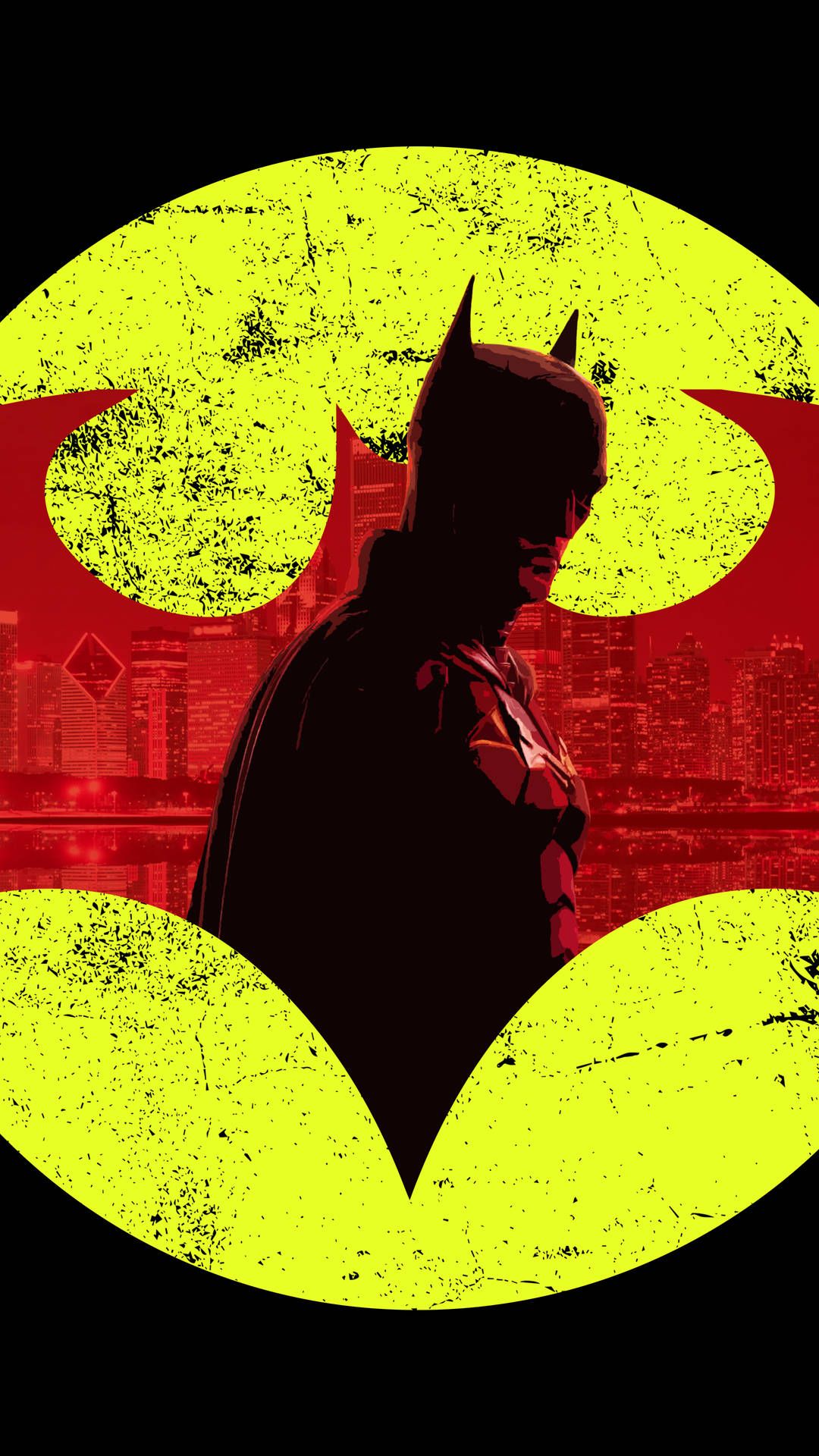 Download Black, Yellow, And Red Aesthetic 4k Gotham Batman Wallpaper