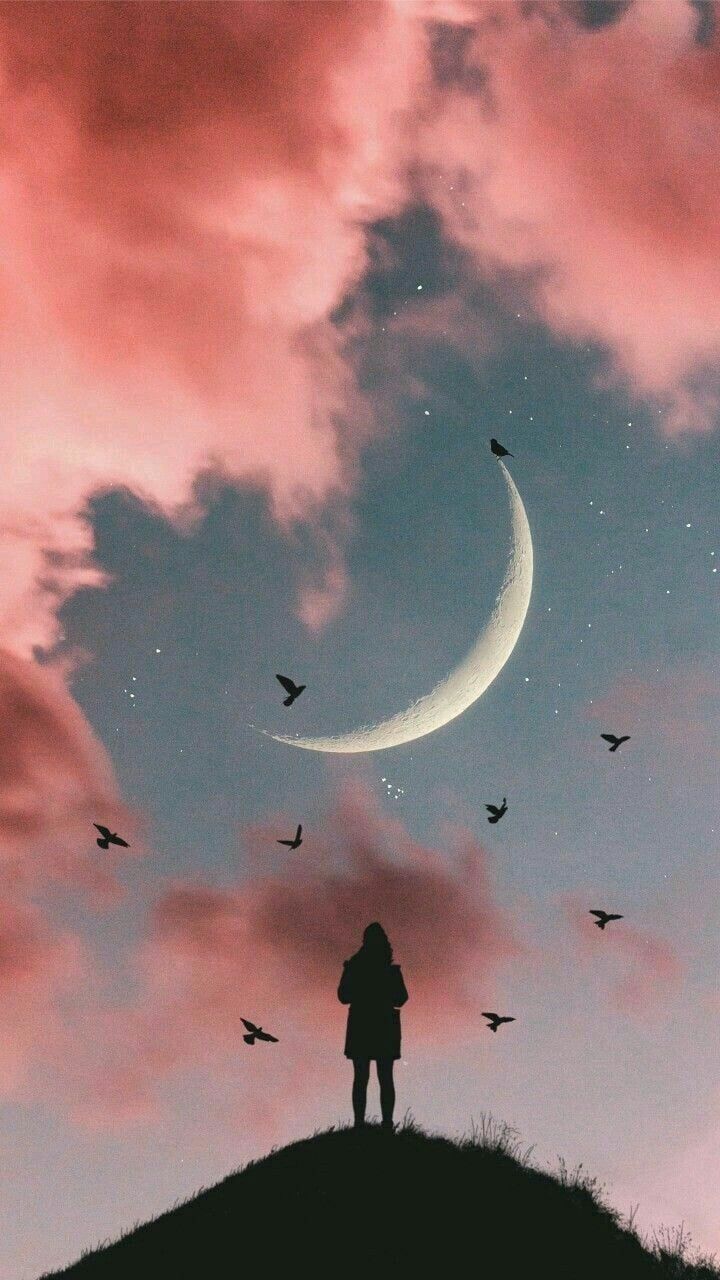 Aesthetic Moon Wallpaper