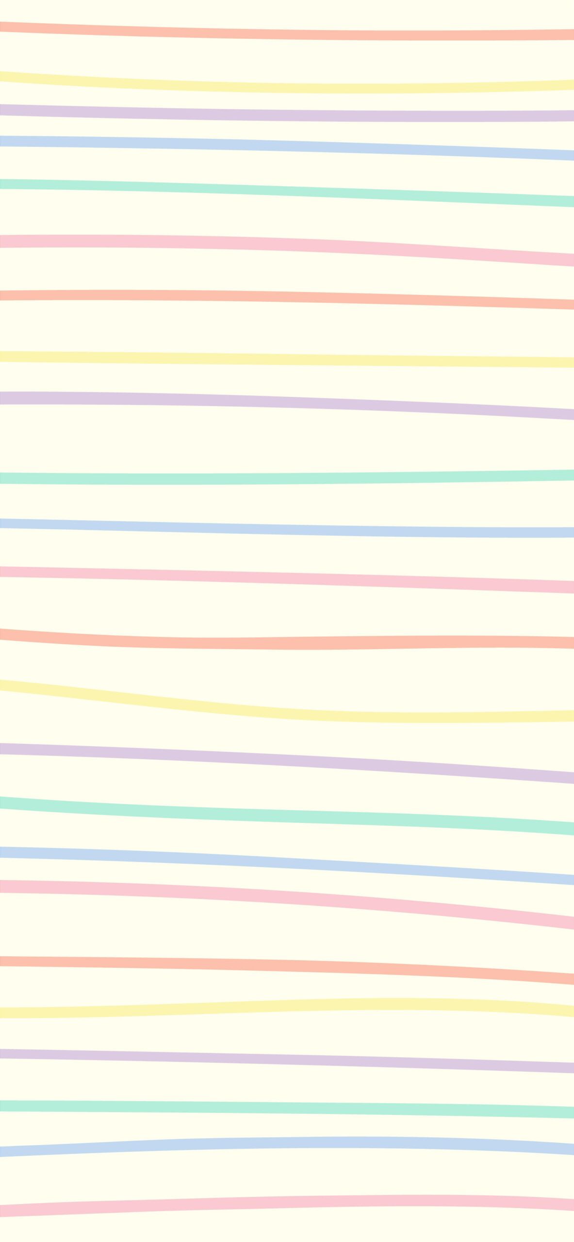 A striped background with horizontal lines in pastel colors - Pastel