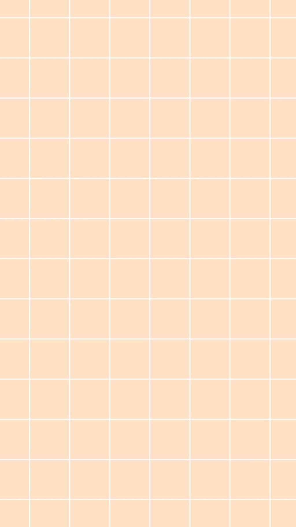 A grid of white lines on a peach background - Pastel, peach
