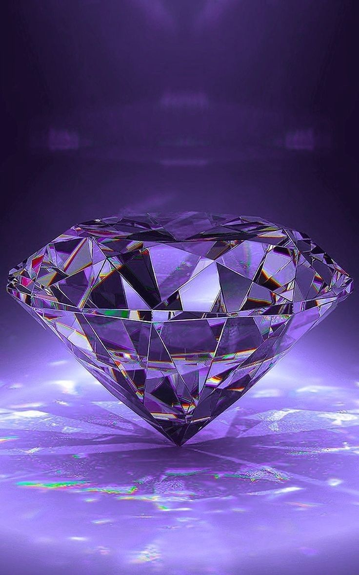 A purple diamond on a purple background. - Diamond