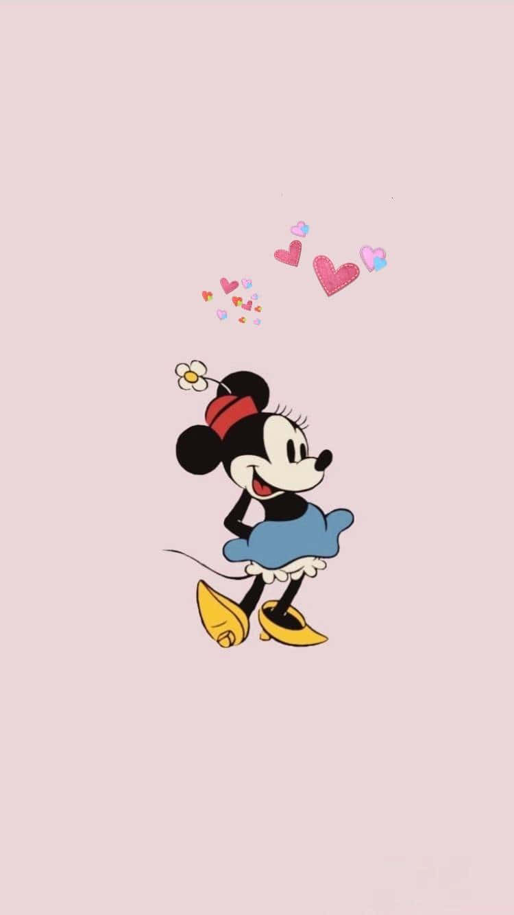 The image of a mickey mouse with hearts - Mickey Mouse