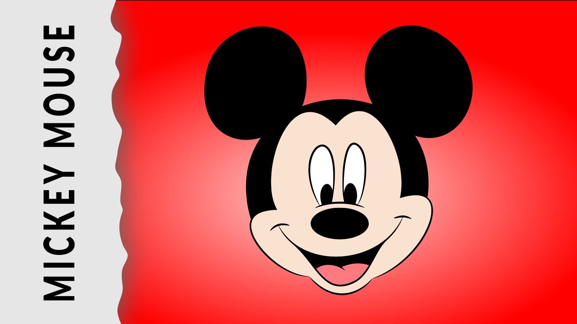 How to draw mickey mouse face step by step easy for kids - Mickey Mouse