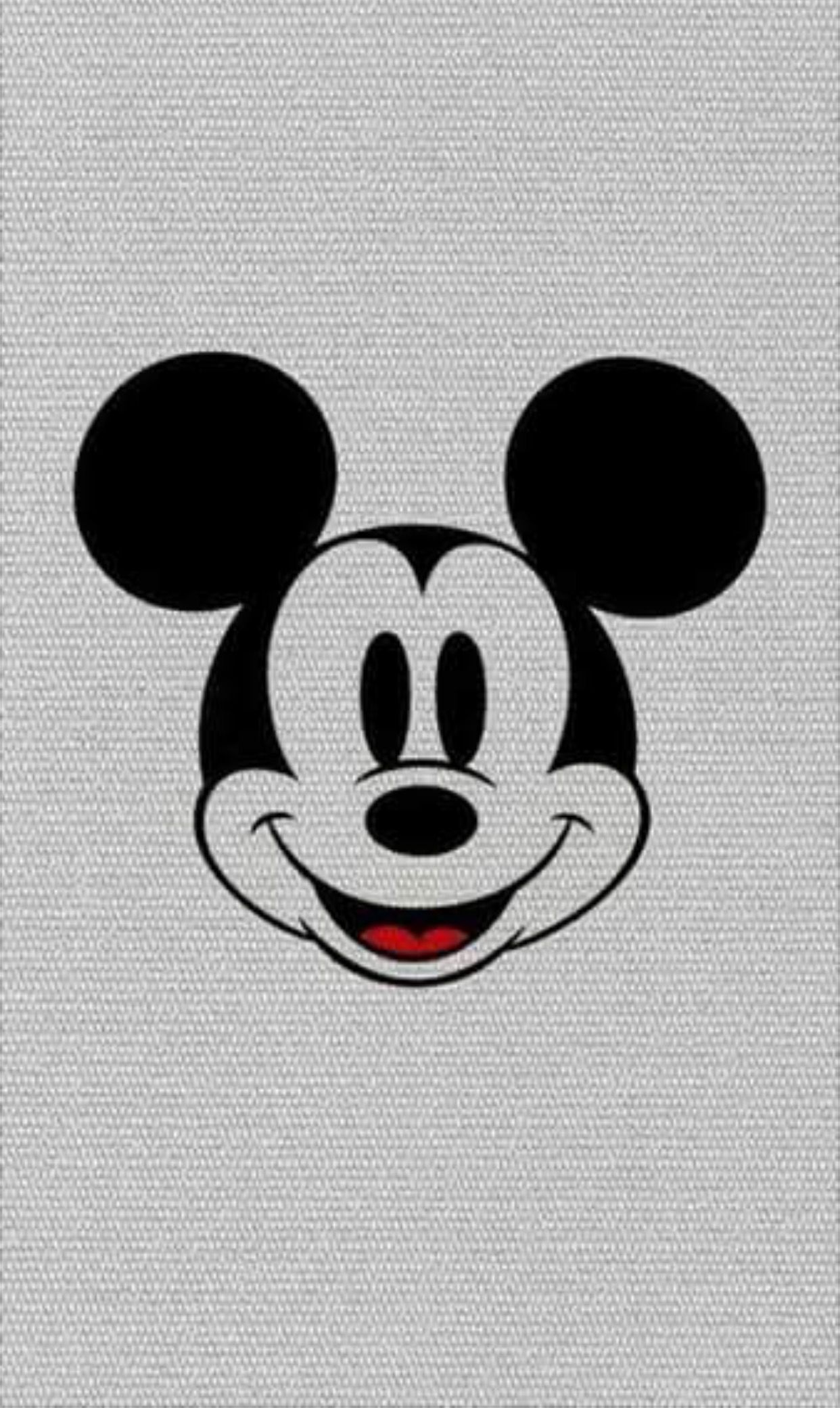 Mickey mouse face on a white background - Mickey Mouse