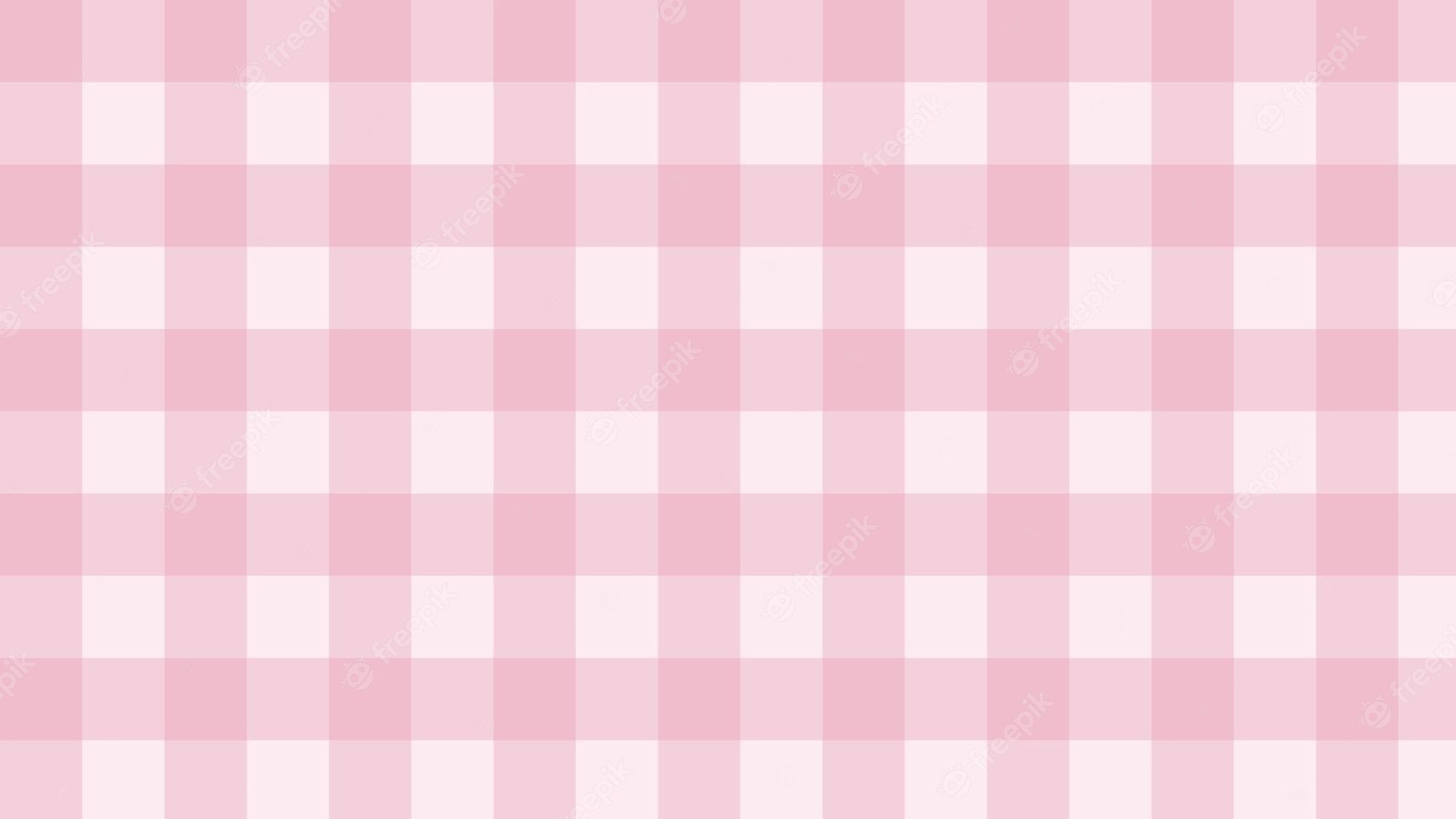 Premium Vector. Aesthetic pastel pink gingham checkers cute checkerboard wallpaper illustration perfect for banner wallpaper backdrop postcard background for your design