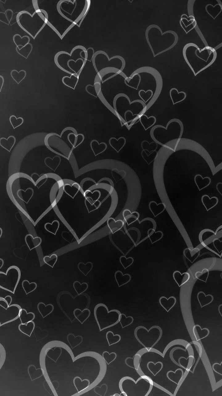 hearts. Sparkle wallpaper, Black and white wallpaper iphone, Heart iphone wallpaper